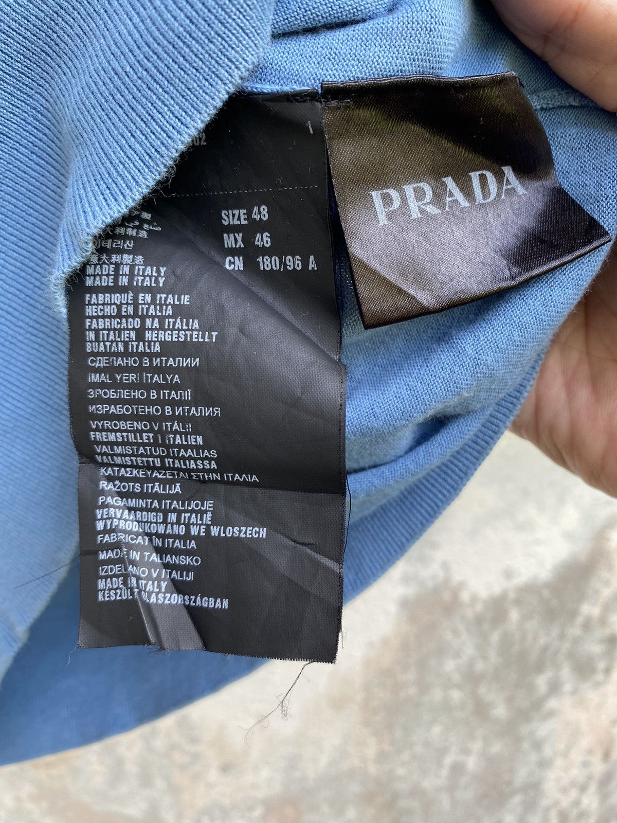 Prada × Vintage VintagePrada Classic Style Short Sleeve Sweater Size US M / EU 48-50 / 2 - 6 Thumbnail