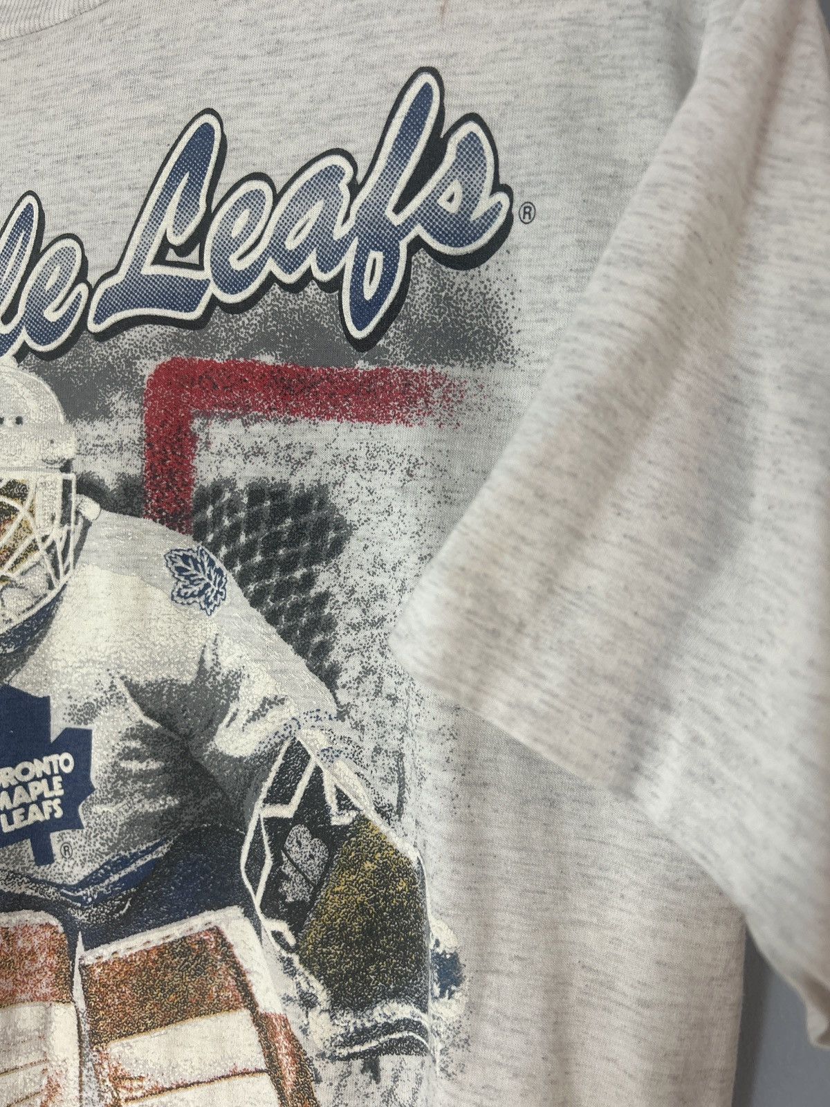 NHL Vintage 90s Toronto Maple Leafs Goaltender NHL Tee Size US M / EU 48-50 / 2 - 3 Thumbnail