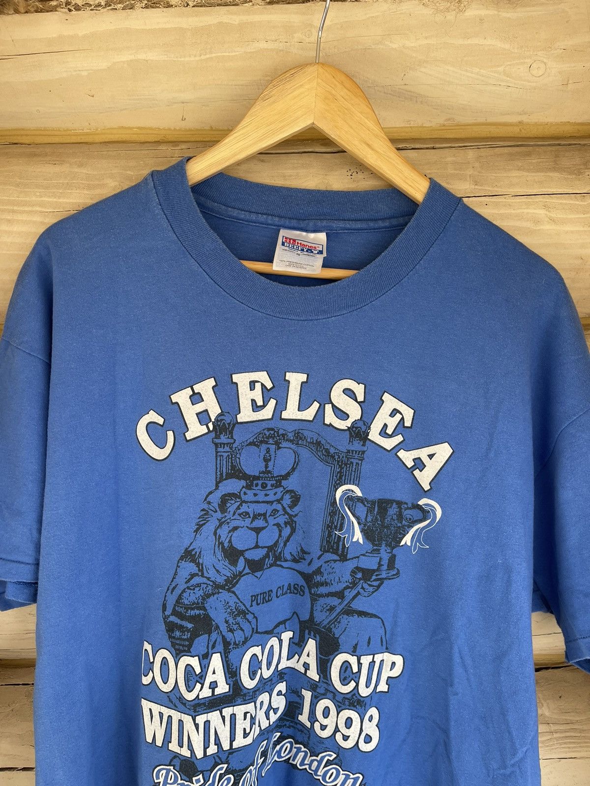Chelsea Soccer 1998 Chelsea Vintage Coca Cola Cup Winners t-shirt rare Size US XL / EU 56 / 4 - 6 Thumbnail