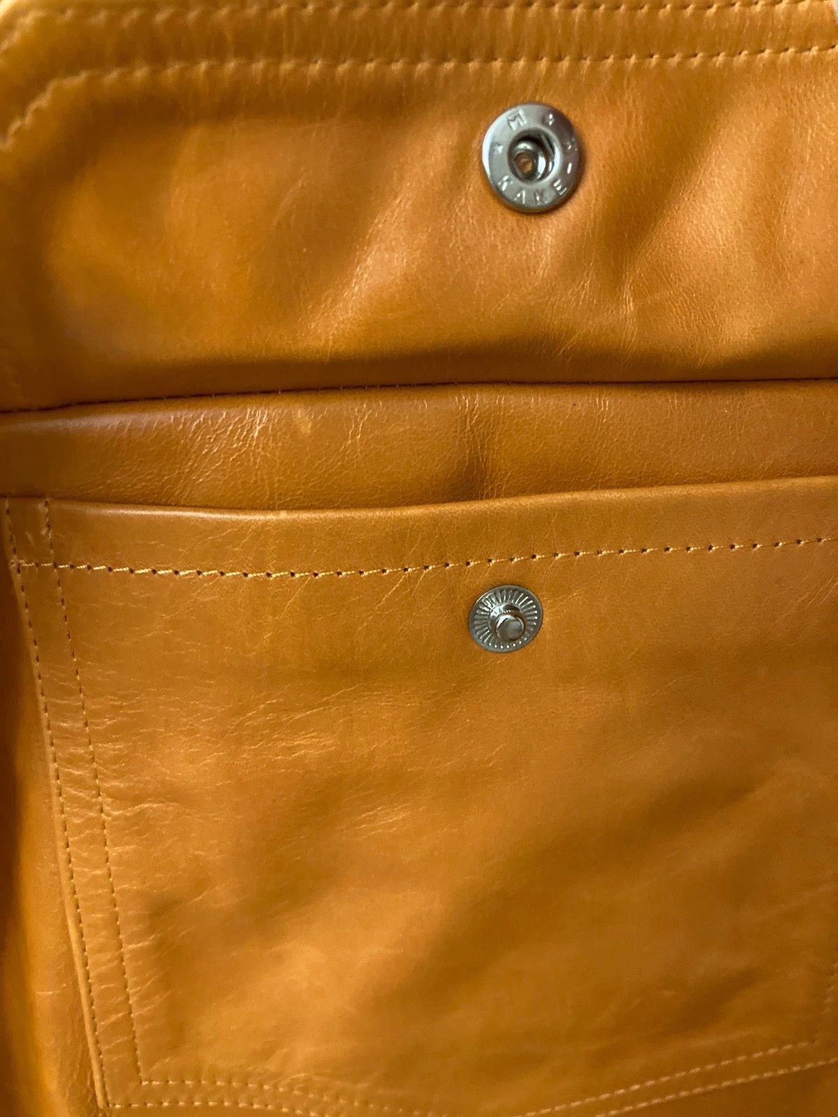 clothsurgeon Leather Jacket Orange Medium/Large Made in England Size US M / EU 48-50 / 2 - 17 Thumbnail
