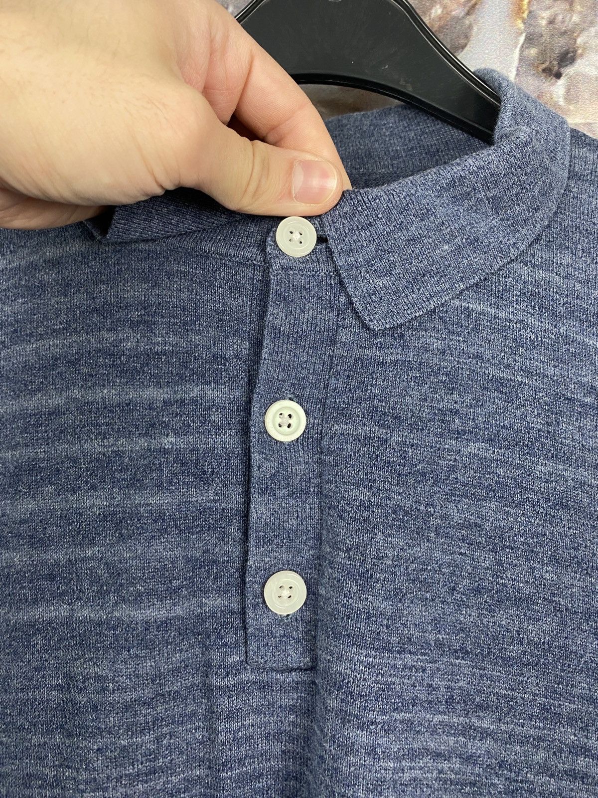 Designer Men’s Reiss Shirt Long Sleeve Pullover Size XL Size US XL / EU 56 / 4 - 5 Thumbnail