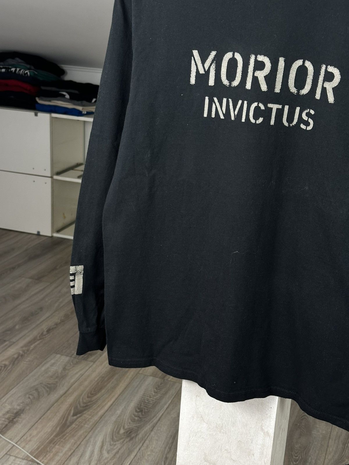 Vintage Eminem Morior Invictus Black Long Sleeve Tee Size US M / EU 48-50 / 2 - 4 Thumbnail