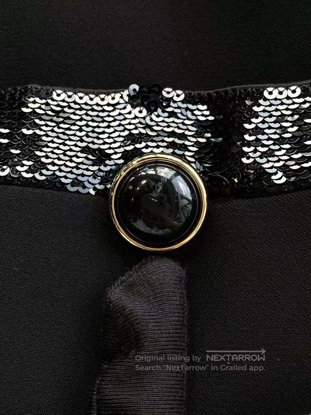 Miu Miu Miu Miu Black Sequin Mini Skirt| Size 26" / US 2 / IT 38 - 7 Thumbnail