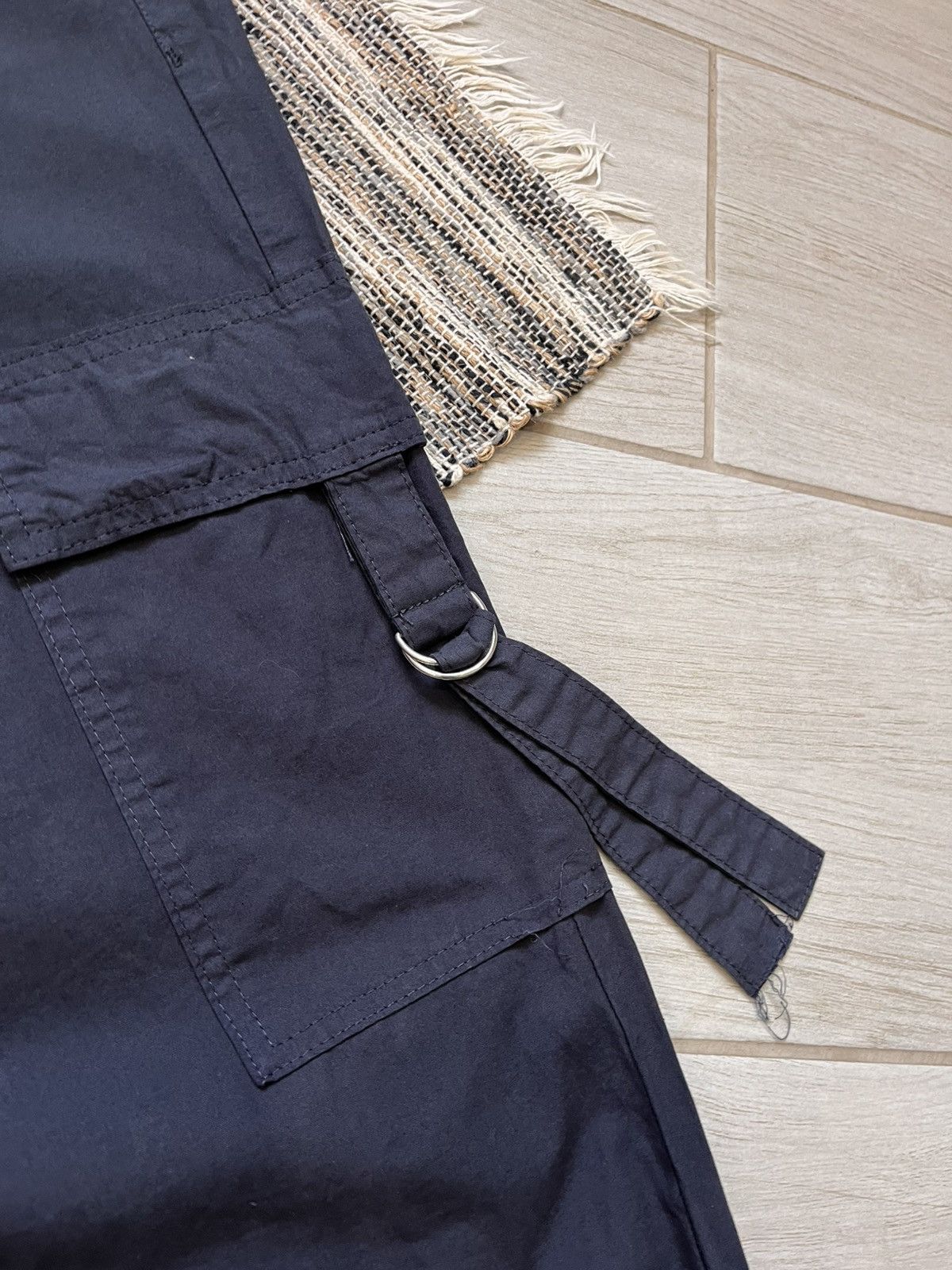 Japanese Brand × Vintage Y2K Vintage Navy Parachute Nylon Pants Japanese Avantgarde Size US 32 / EU 48 - 9 Thumbnail