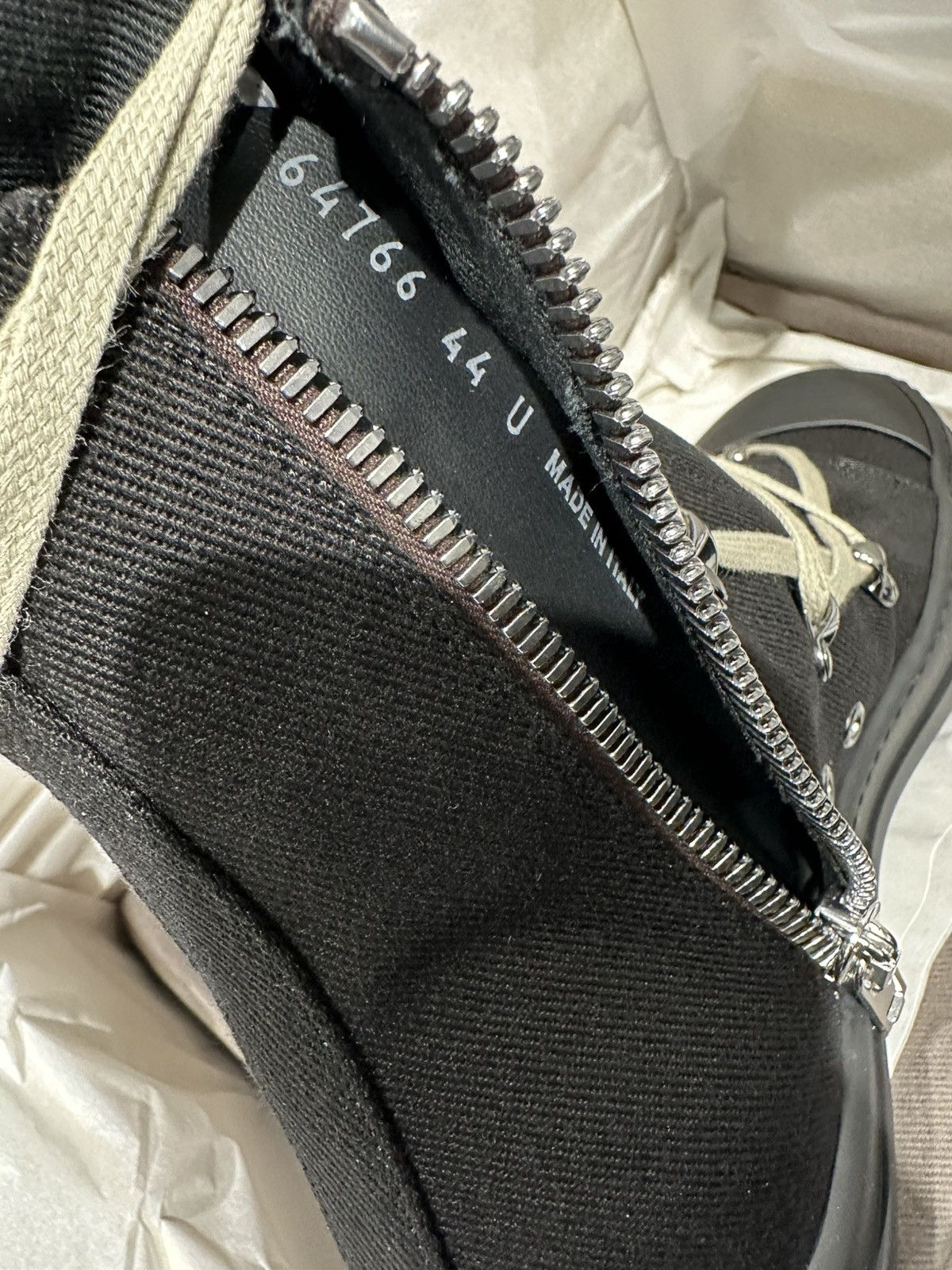 Rick Owens Drkshdw RICK OWENS DRKSHDW Lido Hexa Sneaker Black Pearl Size US 11 / EU 44 - 6 Thumbnail