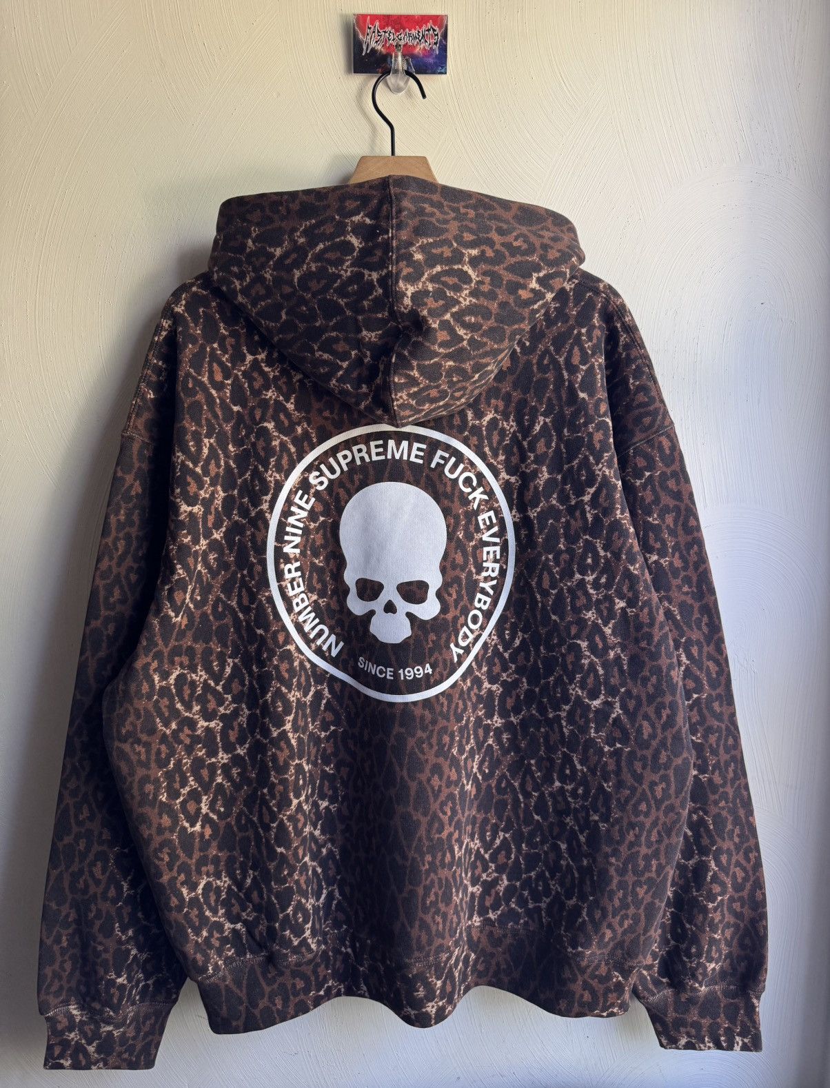 Number (N)ine × Supreme Supreme Number (N)ine FW25 Leopard Hoodie
