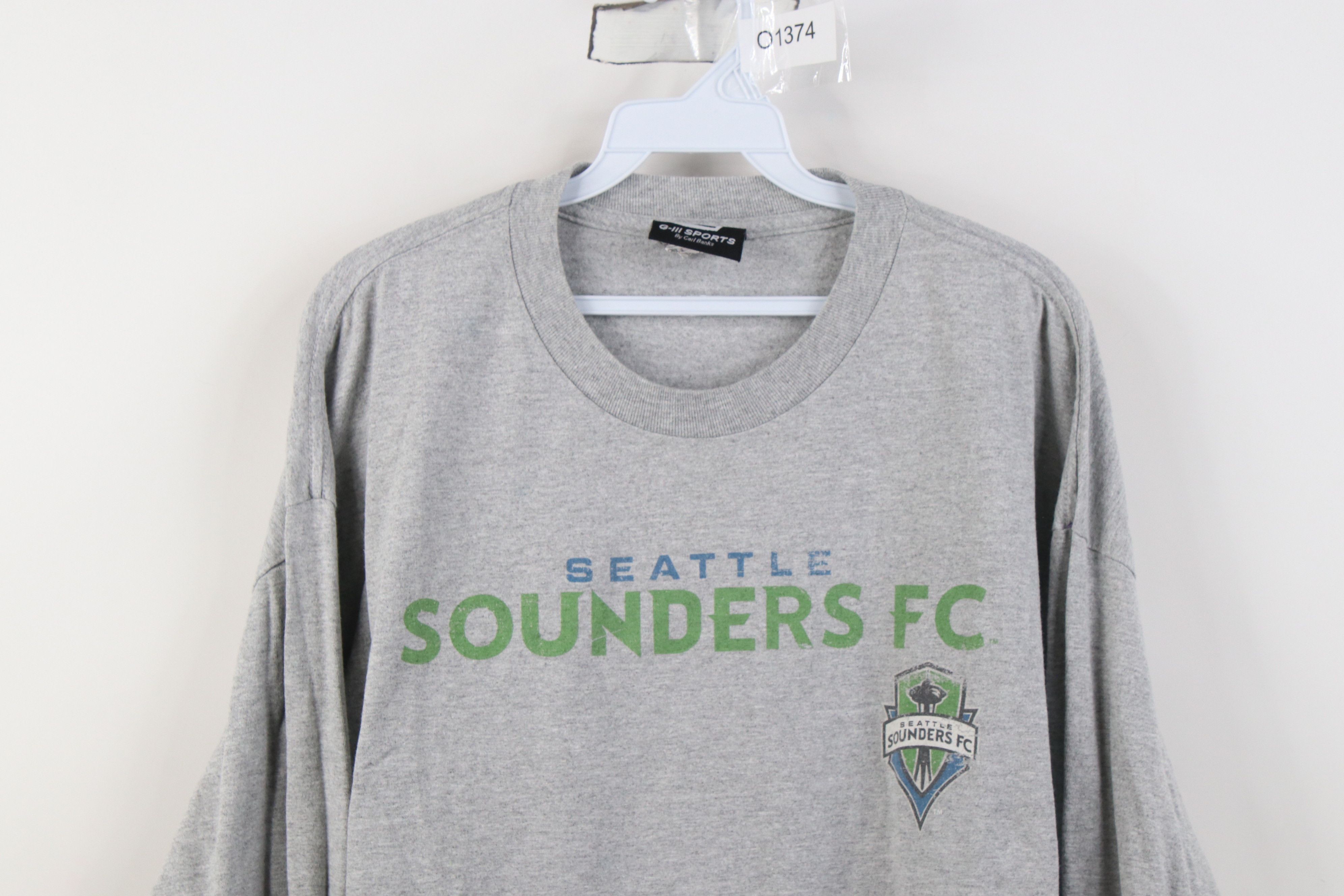 Vintage Vintage MLS Seattle Sounders FC Soccer Long Sleeve T-Shirt Size US XXL / EU 58 / 5 - 2 Thumbnail