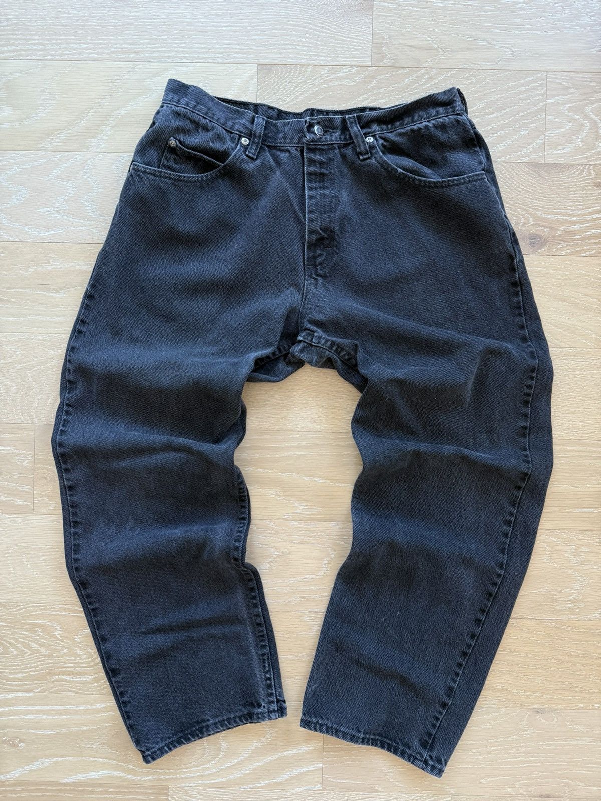 Wrangler Straight Leg Jeans Size US 34 / EU 50 - 2 Thumbnail