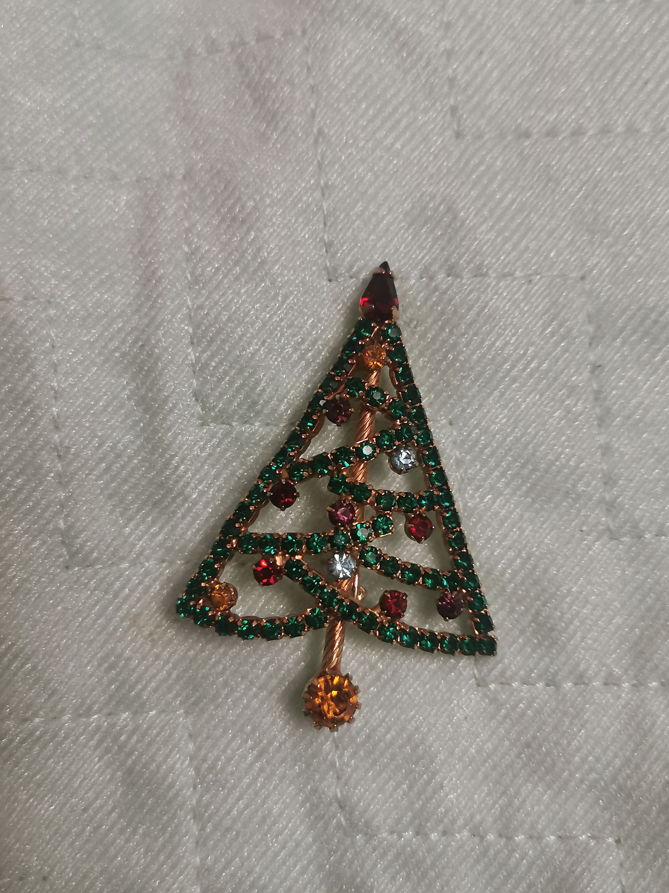 Jewelry Christmas tree brooch Size ONE SIZE - 1 Preview
