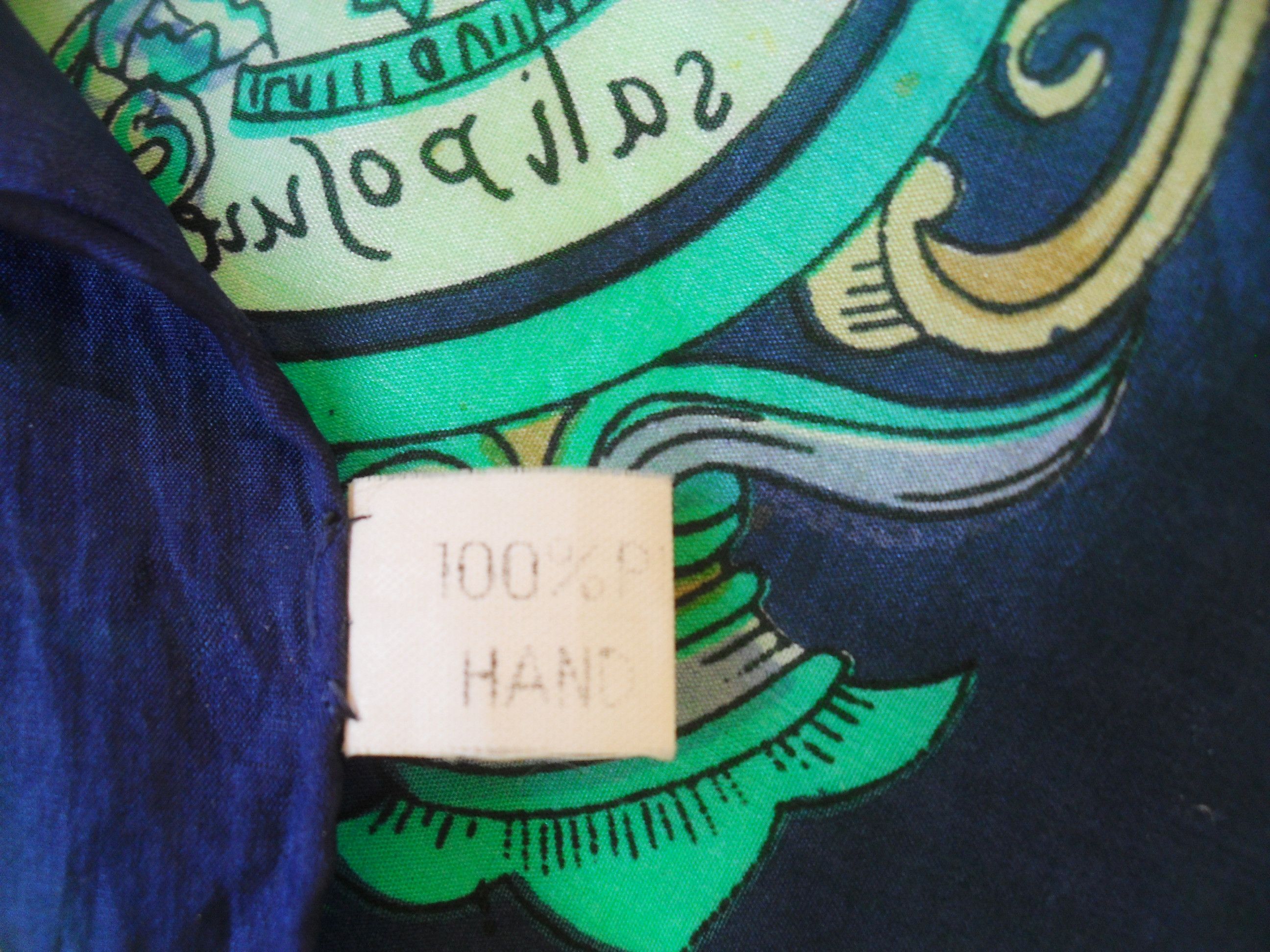 Other Very soft vintage pure silk scarf with a nautical theme. Size ONE SIZE - 6 Thumbnail