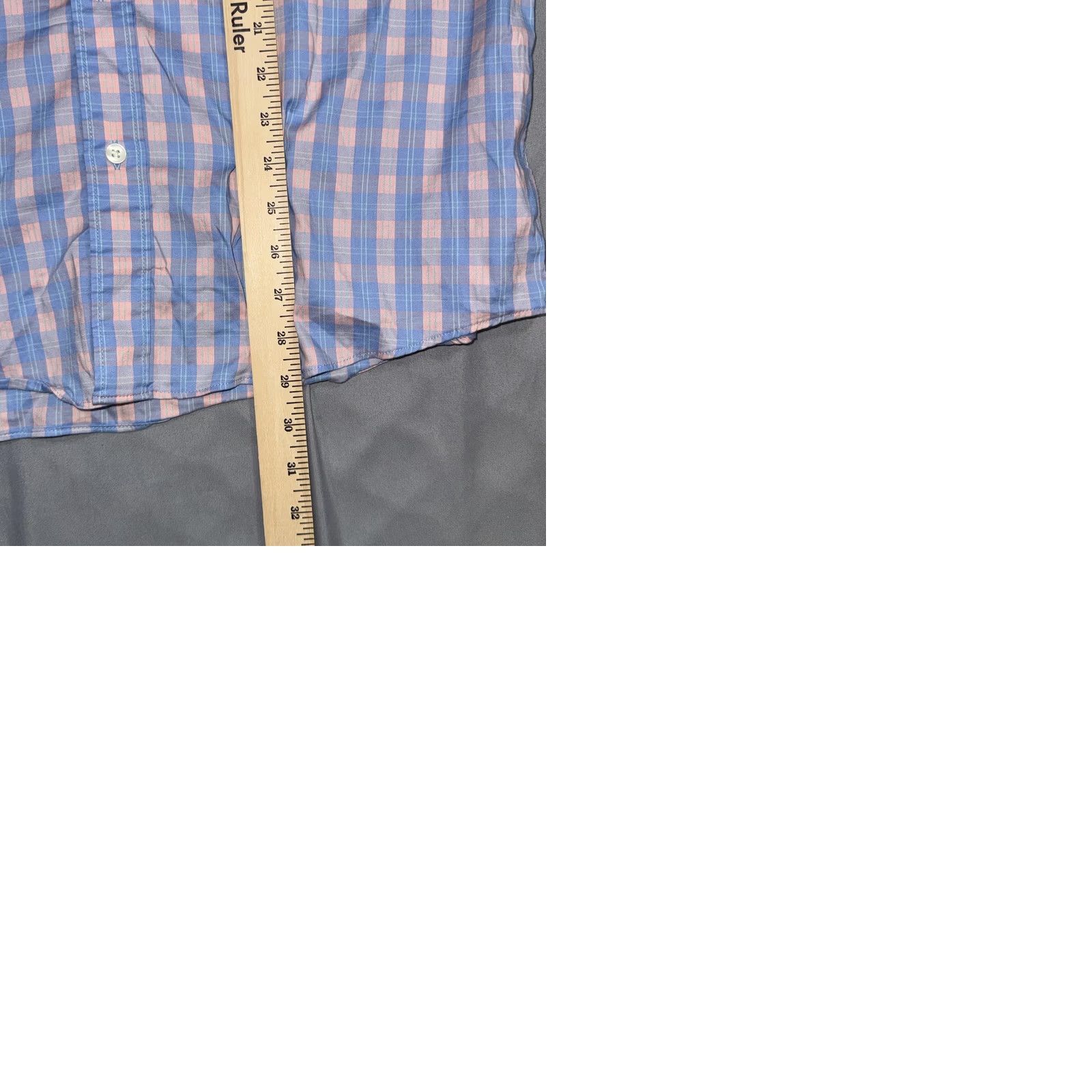 Faherty Faherty Shirt Mens Large Blue Check Long Sleeve The Movement Shirt Size US L / EU 52-54 / 3 - 9 Thumbnail