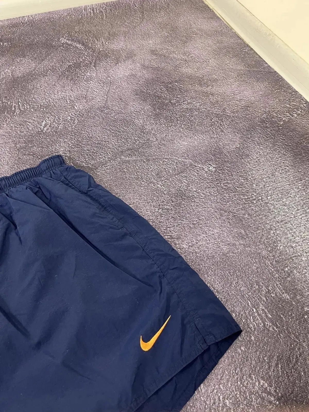 Nike × Vintage Vintage 90s Nike Y2K Big Swoosh Logo Retro Nylon Shorts Size US 38 / EU 54 - 2 Thumbnail