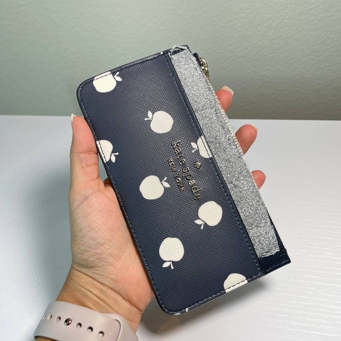 Kate Spade Kate Spade Large Slim Card Holder Orchard Toss Apple Size ONE SIZE - 5 Thumbnail