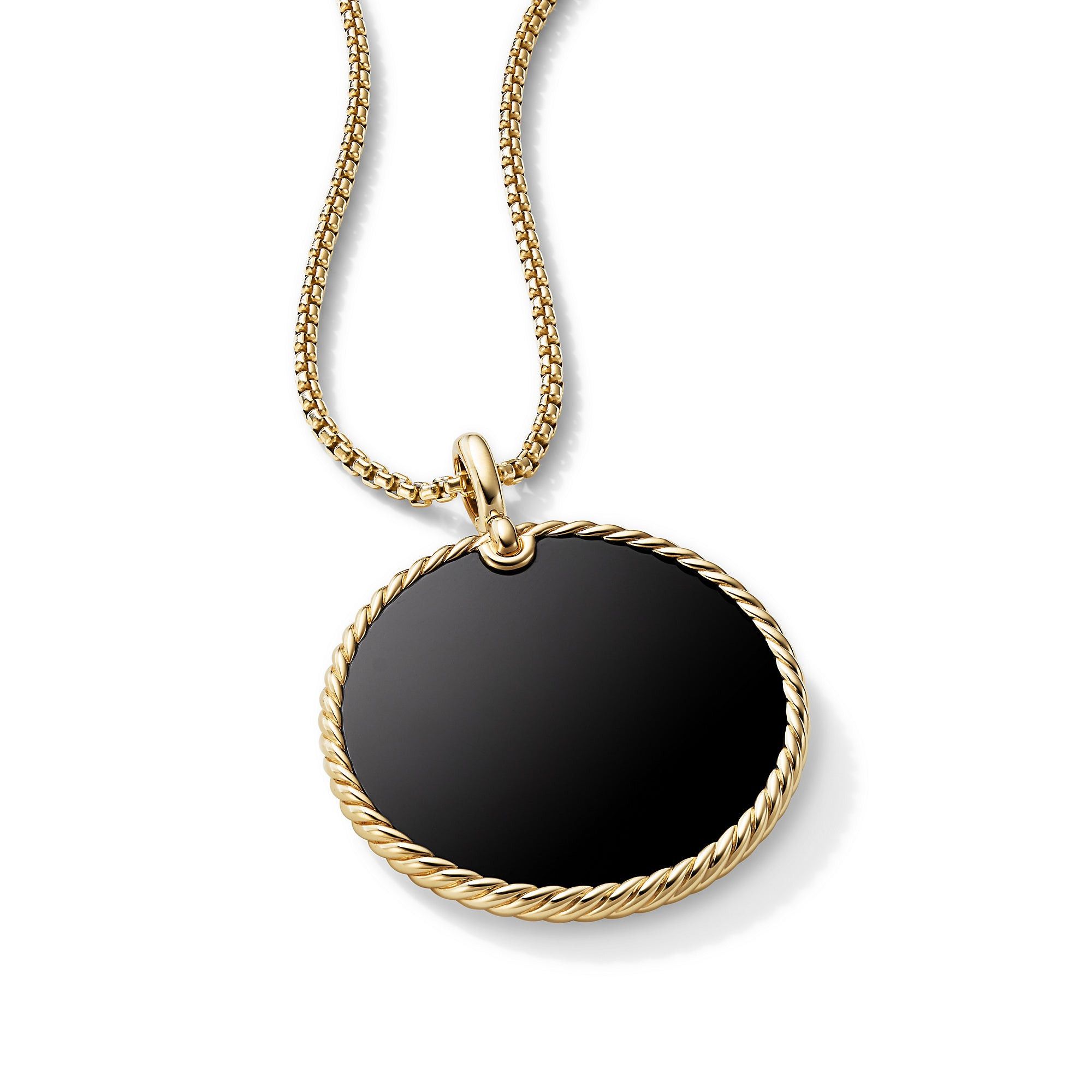 David Yurman o1w1db10525 D16987Pendant in 18K Yellow Gold with Black Onyx Size ONE SIZE - 2 Thumbnail