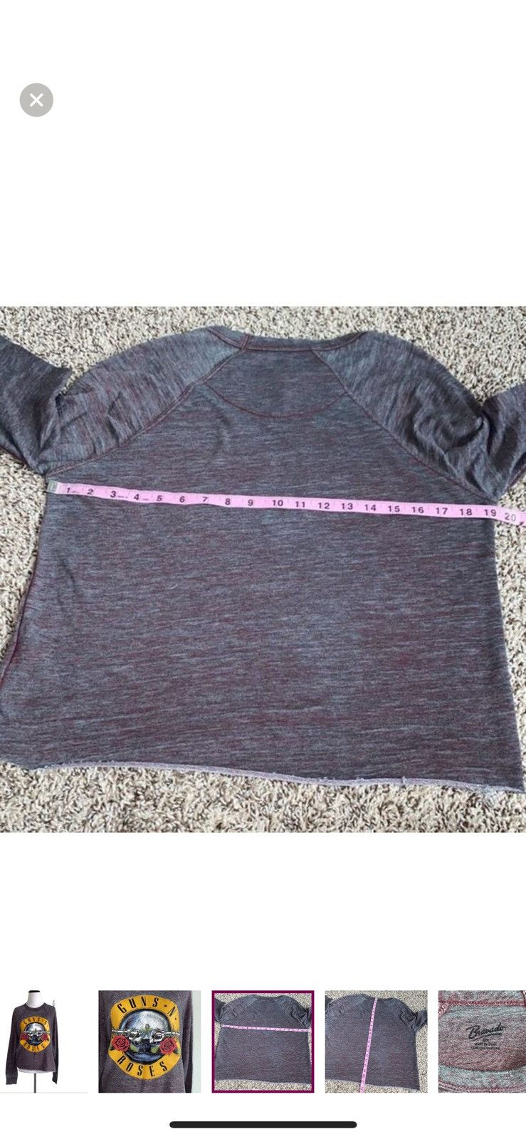 Bravado Bravado Guns N’ Roses small cropped long sleeved swestshirt Size S / US 4 / IT 40 - 5 Thumbnail
