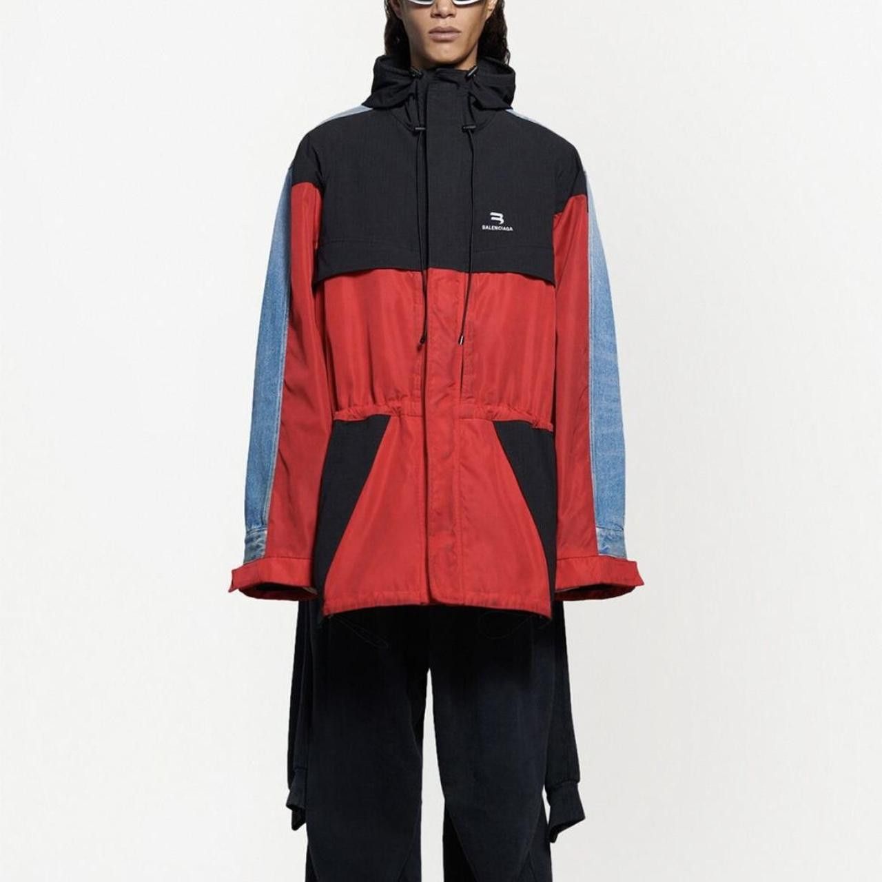 Balenciaga SS 21 Hybrid Denim Parka Size US XS / EU 42 / 0 - 1 Thumbnail