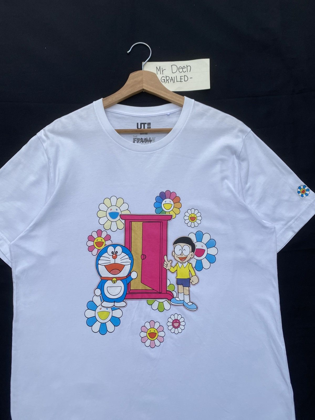 Takashi Murakami × Uniqlo Rare Uniqlo x Takashi Murakami Doraemon White Tshirt Size US XL / EU 56 / 4 - 1 Thumbnail