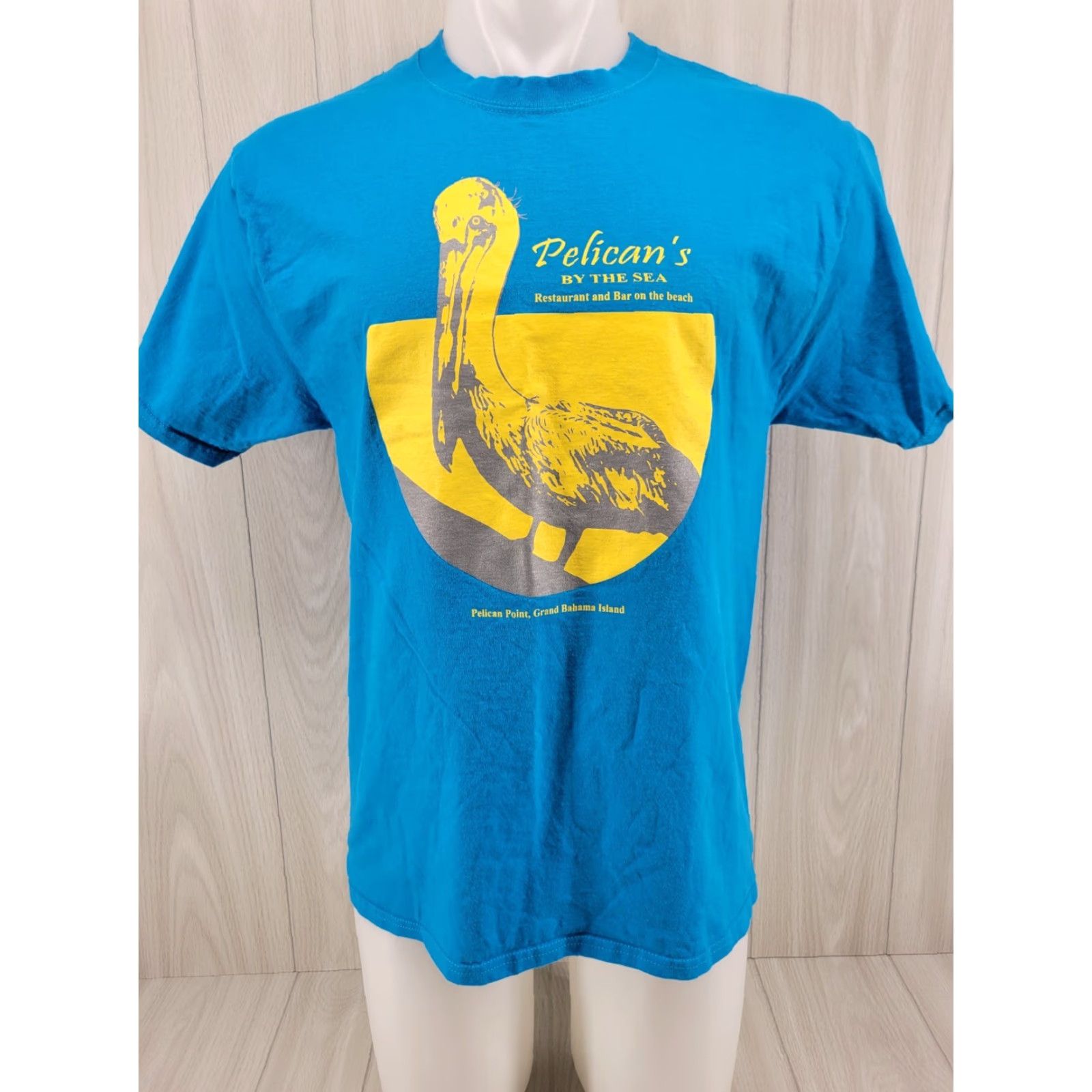 Hanes Hanes Pelican's By The Sea Bahama Island Shirt Blue L Mens T-Shirt Short Sleeve Vintage No Size US L / EU 52-54 / 3 - 2 Thumbnail