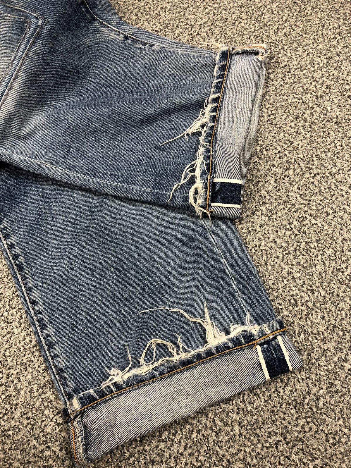Japanese Brand × Levi's × Vintage Vintage 90s Distressed Levis 551 ZXX Salvage Jeans Size US 32 / EU 48 - 8 Thumbnail