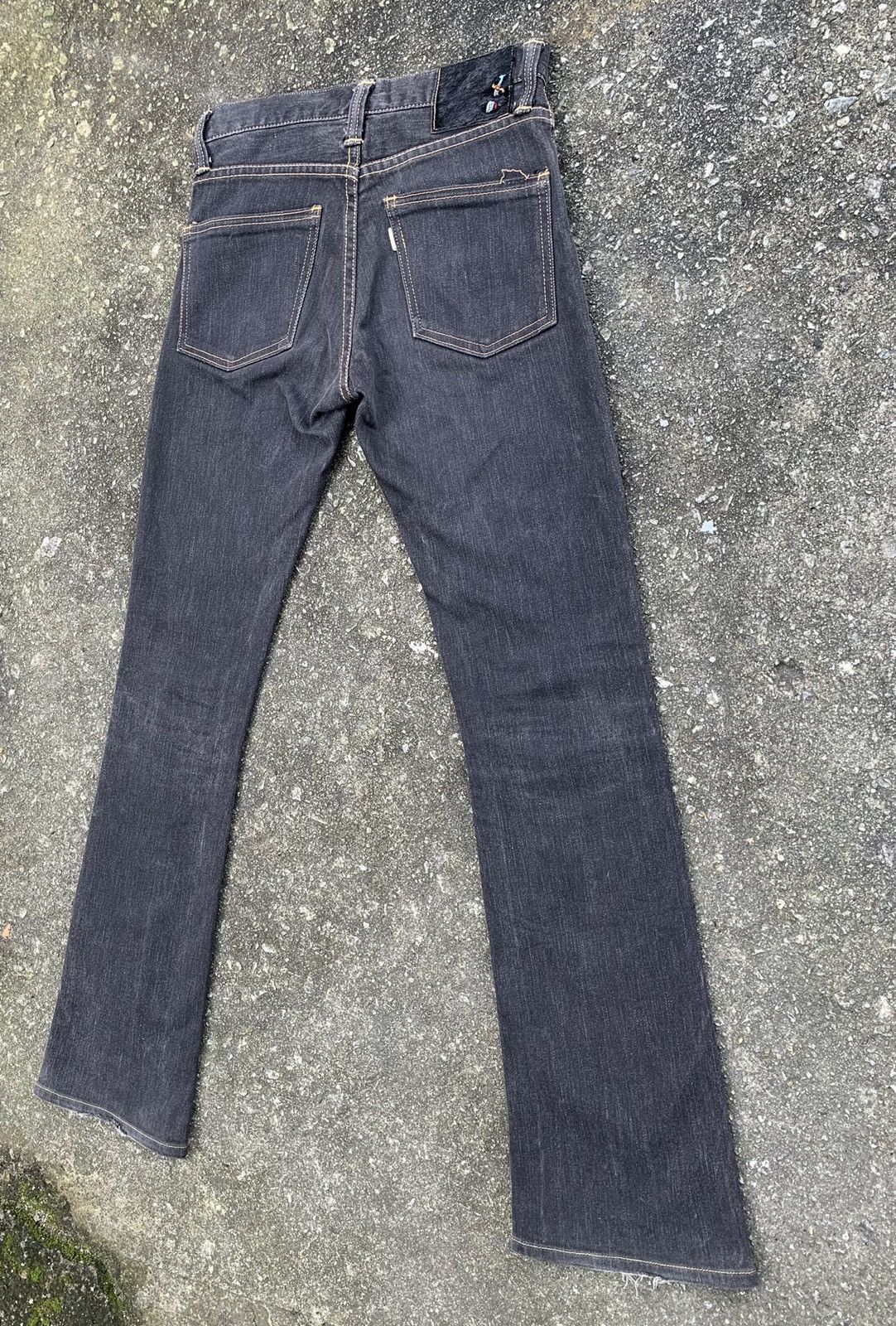 Alchemist Alchemist Fab Four Flare Stretching Leather Patch jeans Size US 27 - 8 Thumbnail