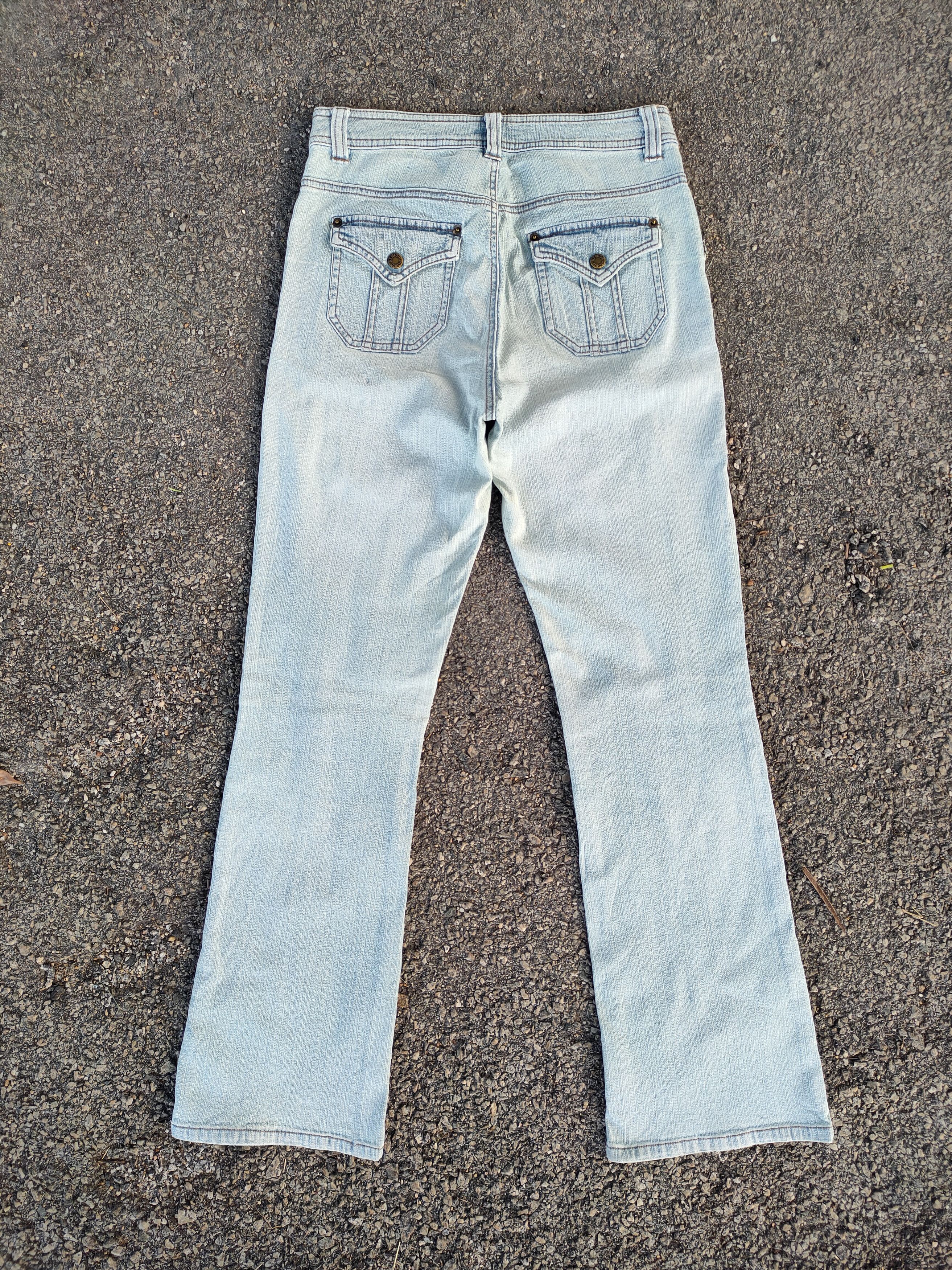 Jean × Newton × Vintage VINTAGE NEWTON CIRCUS FLARE FADED JEANS DENIM PANTS Size US 28 / EU 44 - 6 Thumbnail