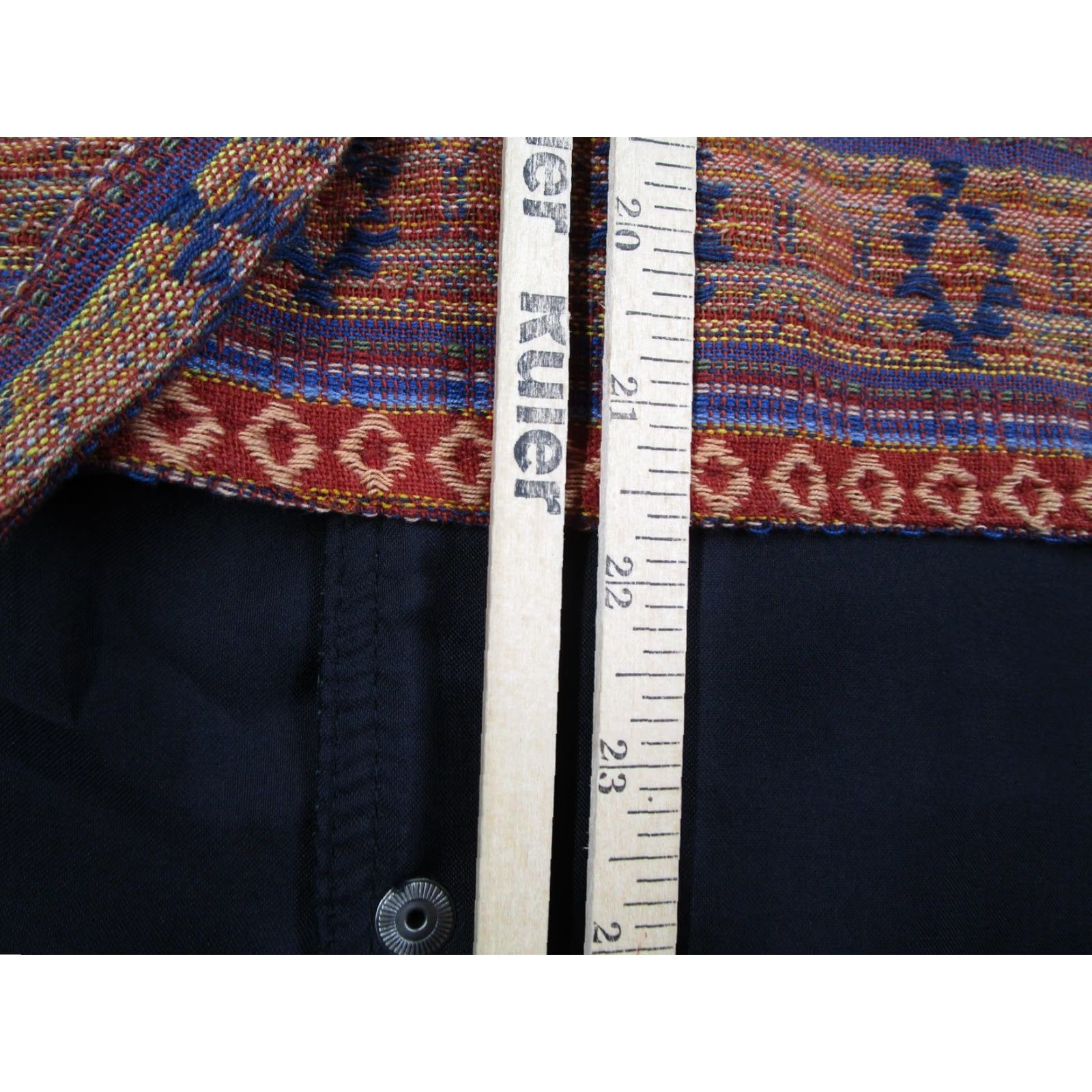 Vintage VINTAGE Wilsons Leather Vest Mens XL Green Suede Western Aztec Tapestry Adjustable Belt Leather Vest Mens Green Aztec Western Style Pockets Lined Size US XL / EU 56 / 4 - 6 Thumbnail