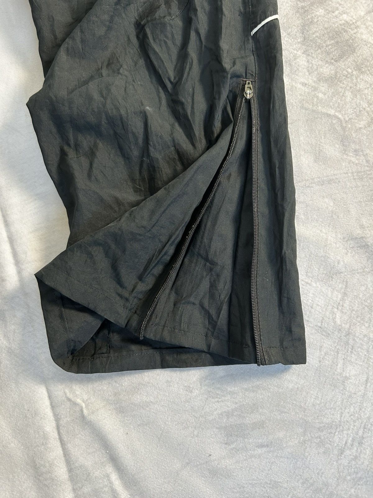 Nike Nike Vintage Black Trackpants-Reflective Zip Cuffs Y2K 90s Size US 34 / EU 50 - 10 Thumbnail