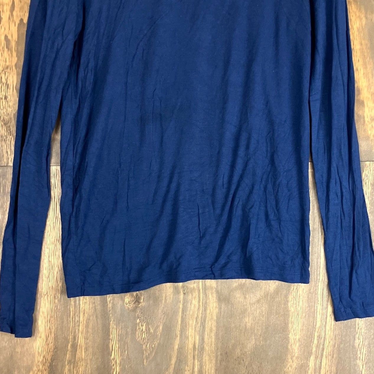 Polo Ralph Lauren Ralph Lauren Sport Sweater Women's Navy Blue Turtleneck Slim Stretch L/ Large - Knit, Lyocell, Spandex, Solid, Long Sleeve, Pullover, Machine Washable Size L / US 10 / IT 46 - 3 Thumbnail
