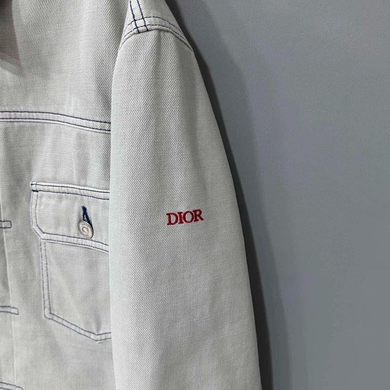 Dior Dior Embroidered Logo Denim Jacket-2505 Size US L / EU 52-54 / 3 - 2 Thumbnail