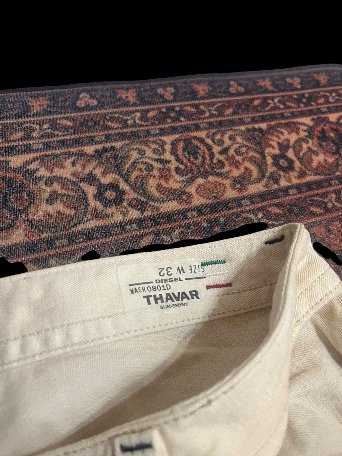 Designer × Diesel Diesel Thavar Slim Skinny Jeans size 34 x 31 inches Size US 34 / EU 50 - 16 Thumbnail