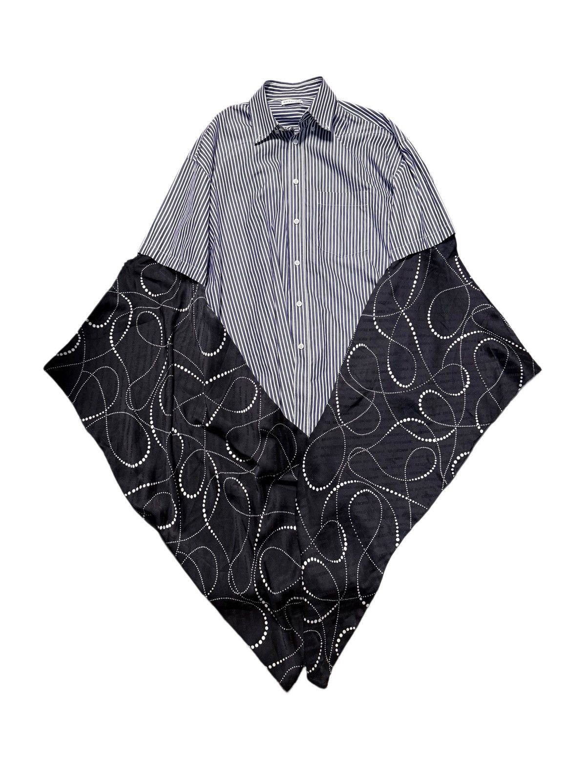 Balenciaga BALENCIAGA Oversized Striped Silk Shirt Size XS / US 0-2 / IT 36-38 - 1 Thumbnail