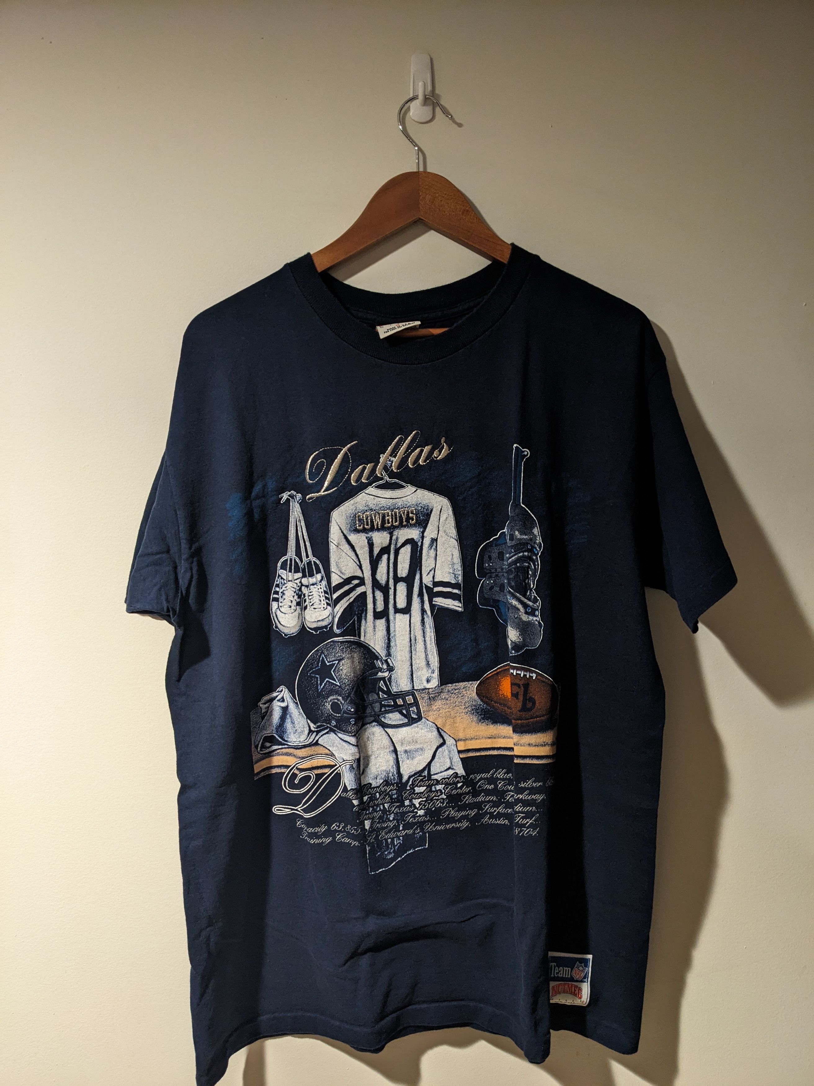 NFL × Vintage Vintage 90s Dallas Cowboys NFL Football Sports T-Shirt Size US XL / EU 56 / 4 - 1 Thumbnail