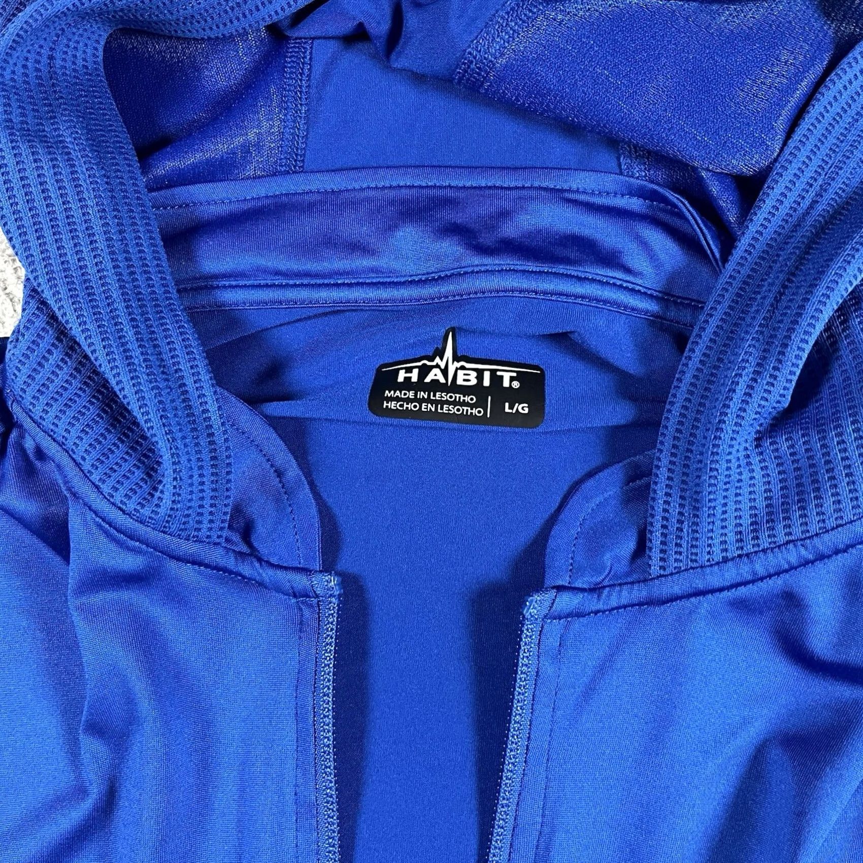 Habitat Habit Hoodie Mens L Blue Long Sleeve Lightweight Performance Fishing Outdoor Size US L / EU 52-54 / 3 - 2 Thumbnail