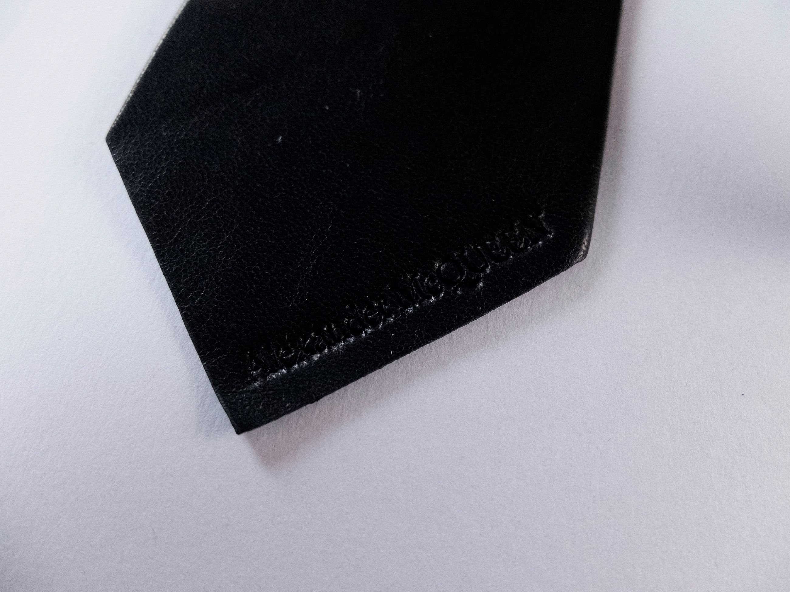 Alexander McQueen ALEXANDER MCQUEEN black leather neck tie NWT Size ONE SIZE - 2 Thumbnail