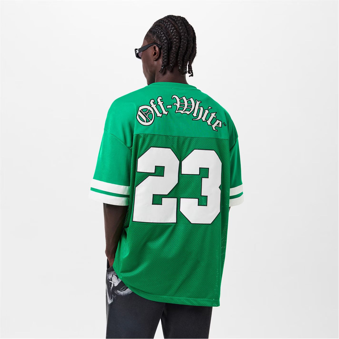 Off-White o1g2r1mq0226 Regular Fit T-Shirt In Green/White Size US M / EU 48-50 / 2 - 4 Thumbnail
