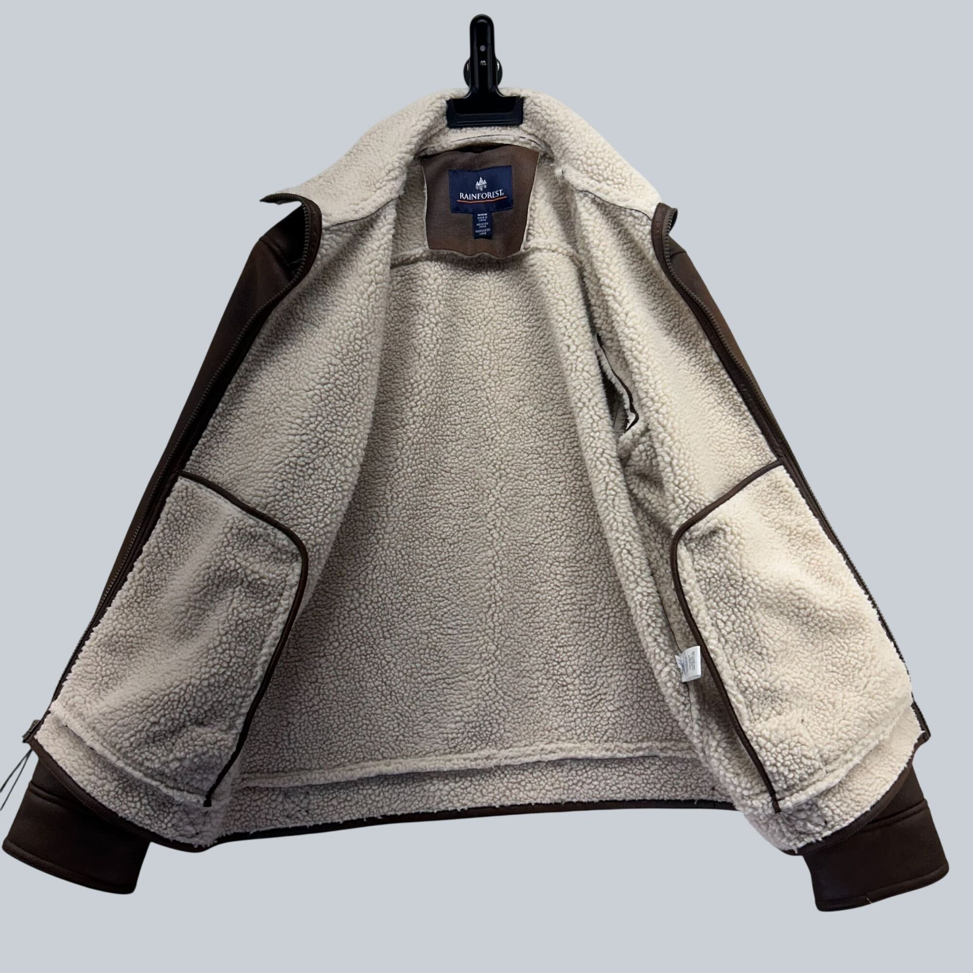 Rainforest Rainforest Sand Nubuck Faux Shearling Hipster Jacket Men's M Size US M / EU 48-50 / 2 - 4 Thumbnail