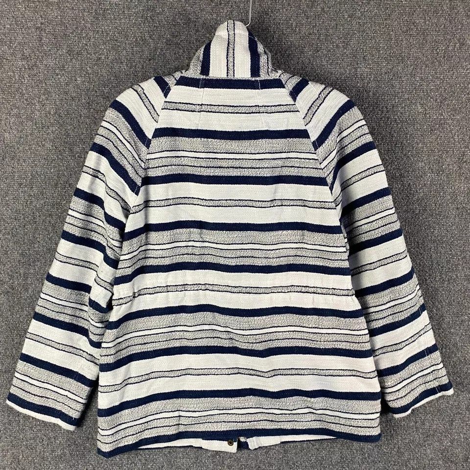 Loft LOFT Jacket Women's Small Striped Mock Neck Snap Full Zip Size S / US 4 / IT 40 - 7 Thumbnail
