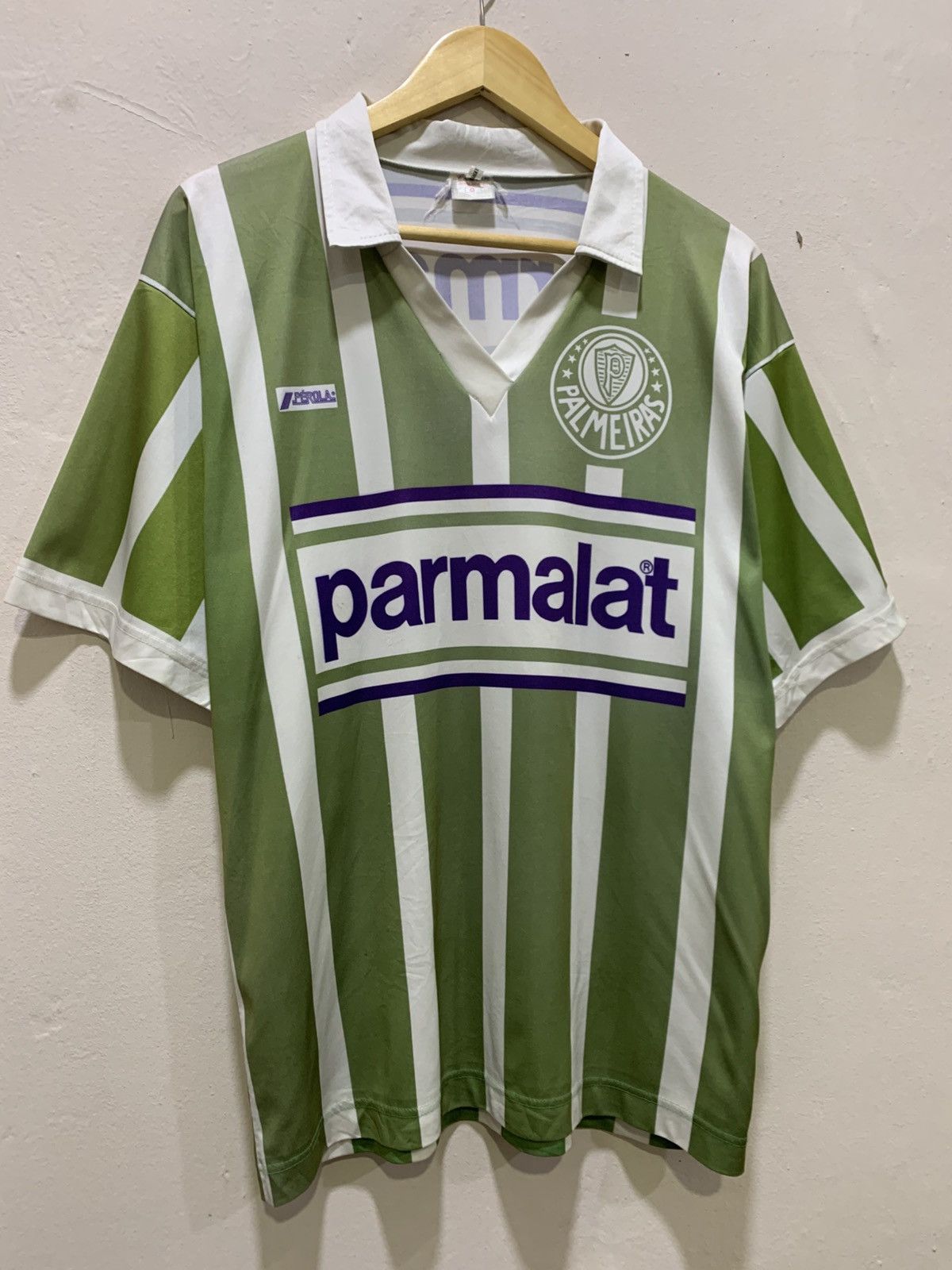 Vintage Vintage 90s Palmeiras Parmalat Jersey Size US L / EU 52-54 / 3 - 2 Thumbnail