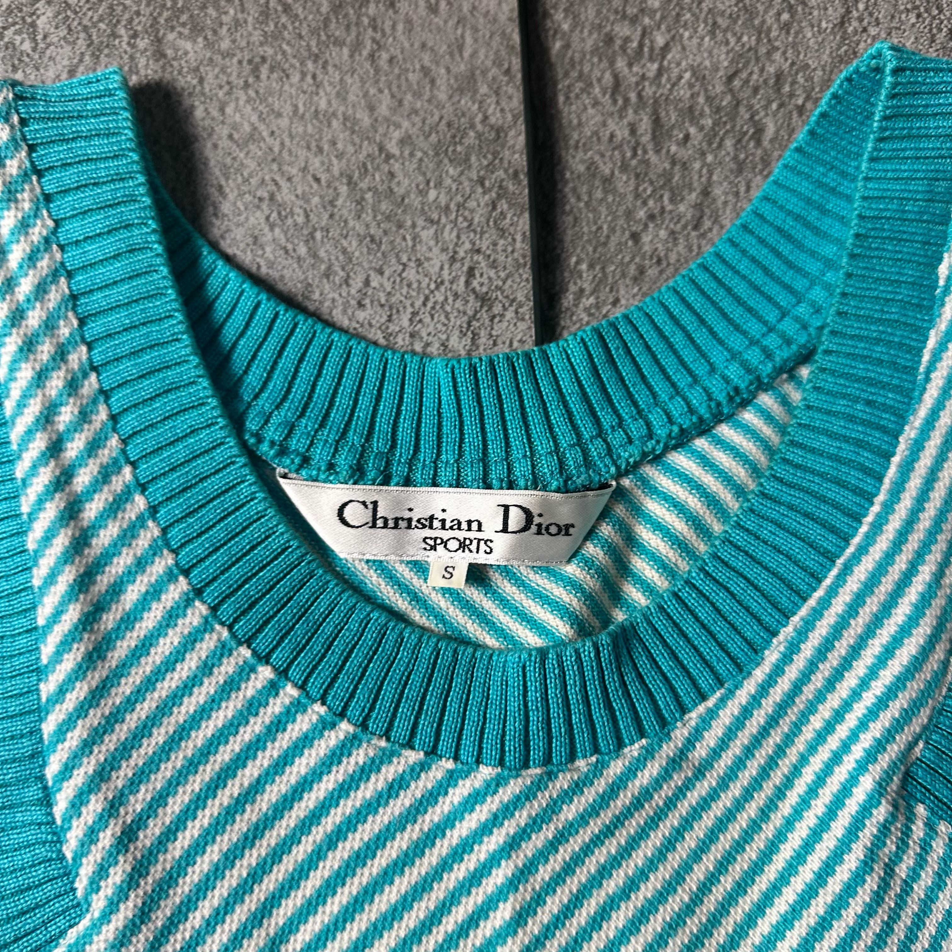 Dior Christian Dior Sports Tortoise Blue Knitted Tank Top Size S / US 4 / IT 40 - 2 Thumbnail