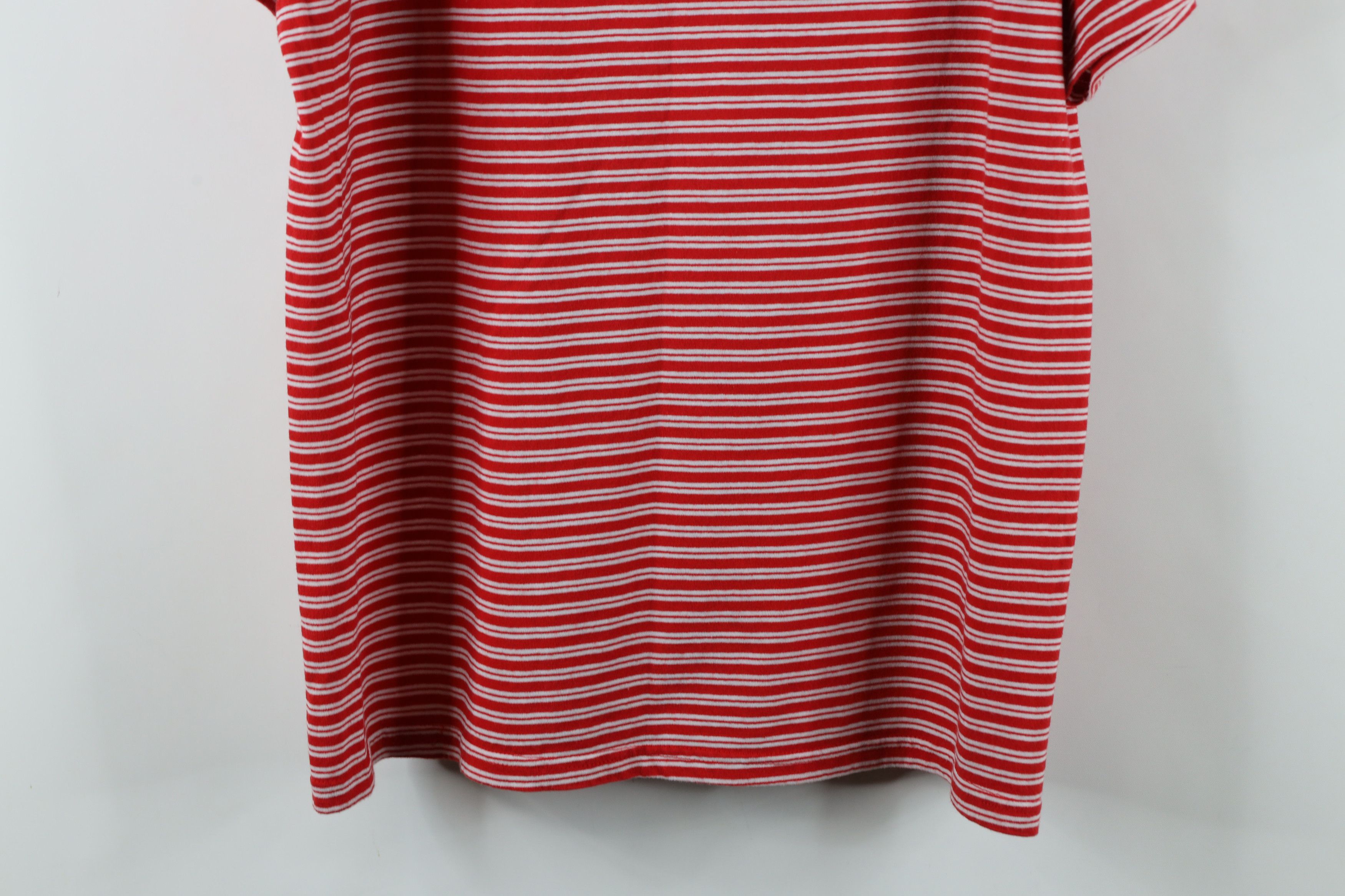 Vintage Vintage 90s Streetwear Cane Striped Short Sleeve T-Shirt Size US L / EU 52-54 / 3 - 8 Thumbnail
