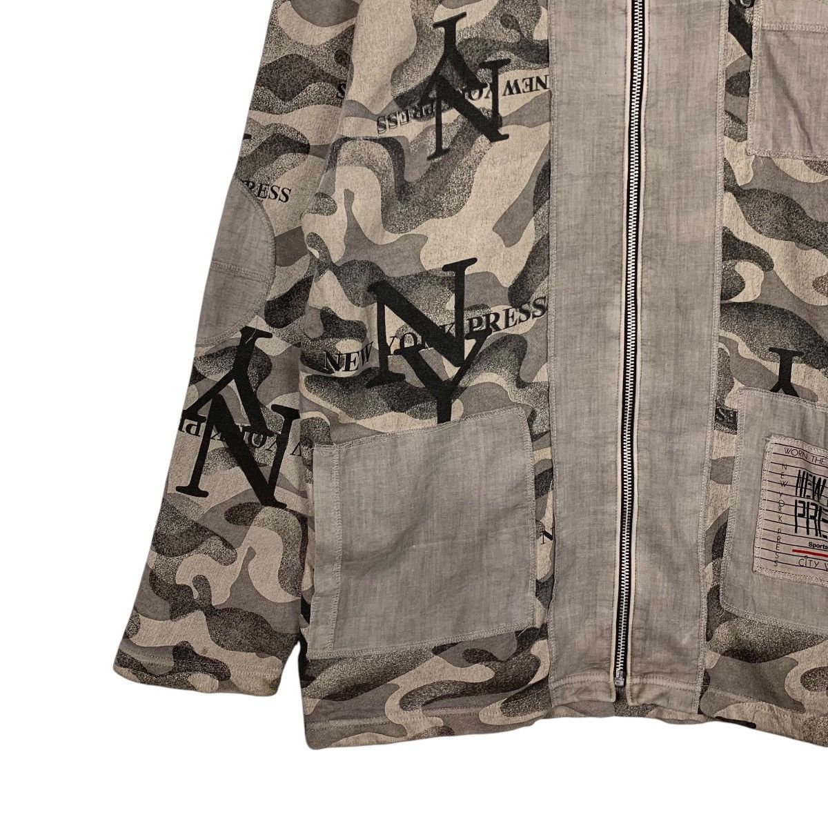 Other NEW YORK PRESS Camo Zipper Hoodie Sweater #2392-C107 Size US XL / EU 56 / 4 - 3 Thumbnail