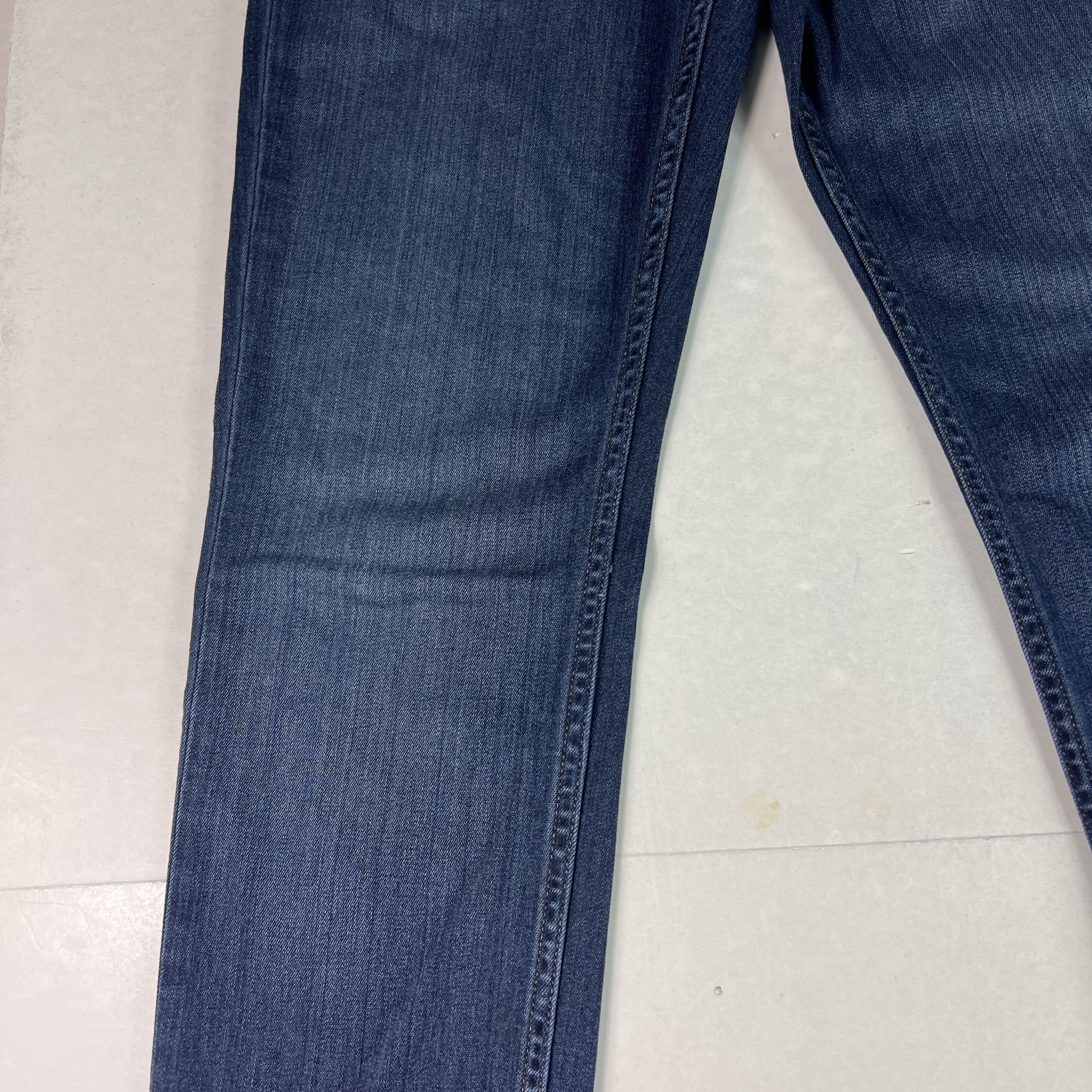 Paige Paige Jeans Lennox Slim Fit Straight Dark Blue Stretch Denim Size US 28 / EU 44 - 4 Thumbnail