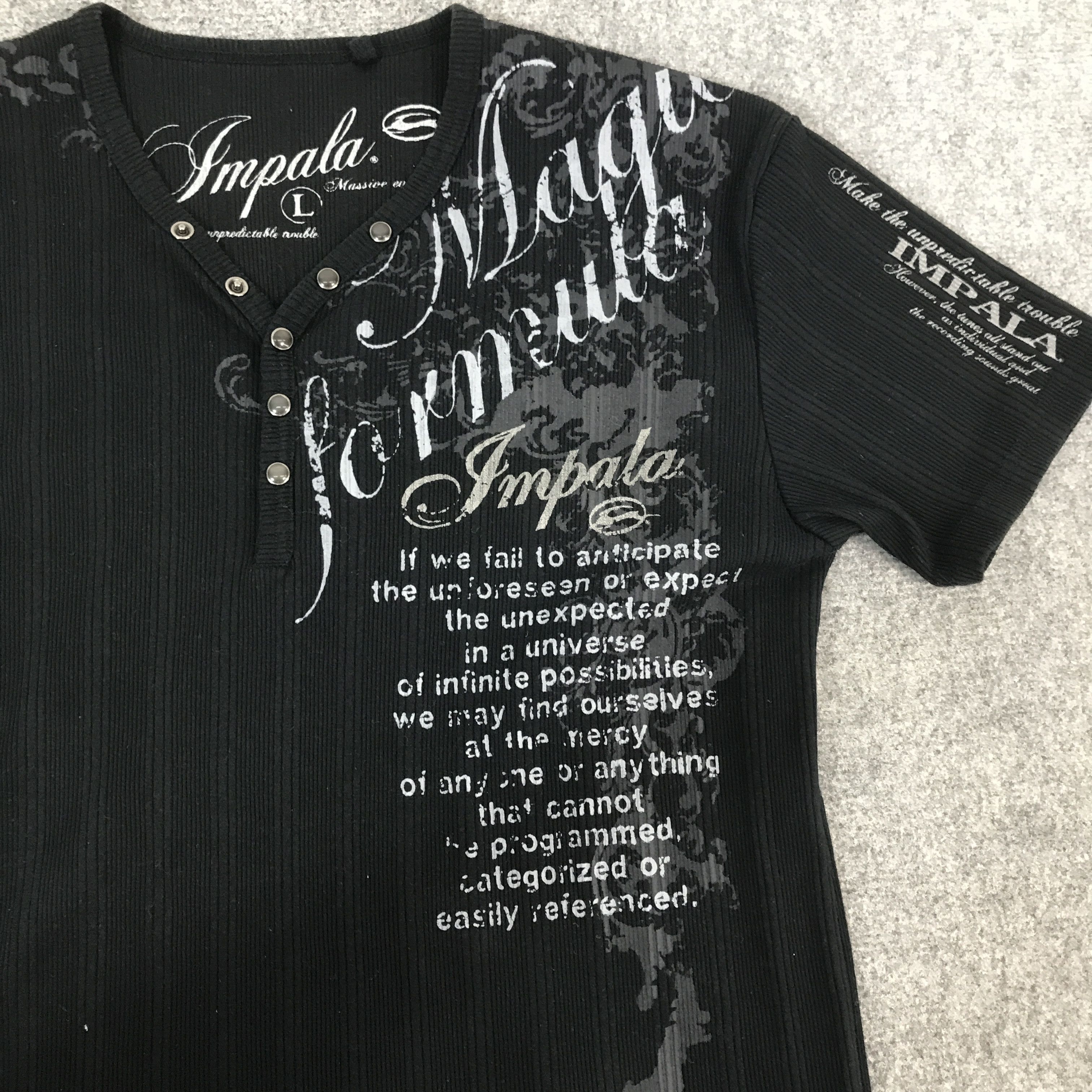 Japanese Brand Gothic punk design impala multi button T-shirt Size US L / EU 52-54 / 3 - 10 Thumbnail
