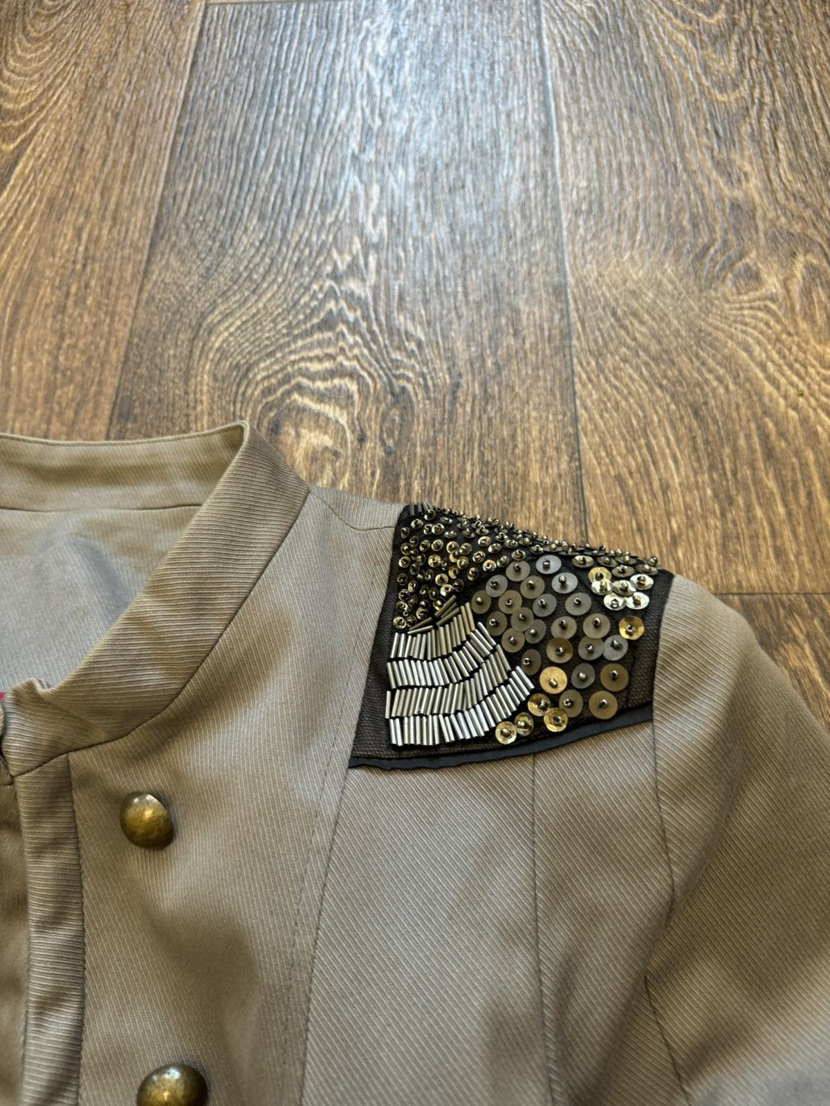 Le Grande Bleu (L.G.B.) Vintage Hussar Napoleon Button Blazer Jacket Size US S / EU 44-46 / 1 - 4 Thumbnail