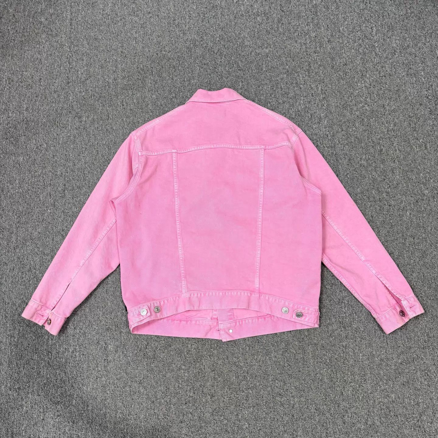 Balenciaga Balenciaga Valentine's Pink Denim w/ Black Logo Jacket 32 Size XXS / US 00 / IT 34 - 2 Thumbnail