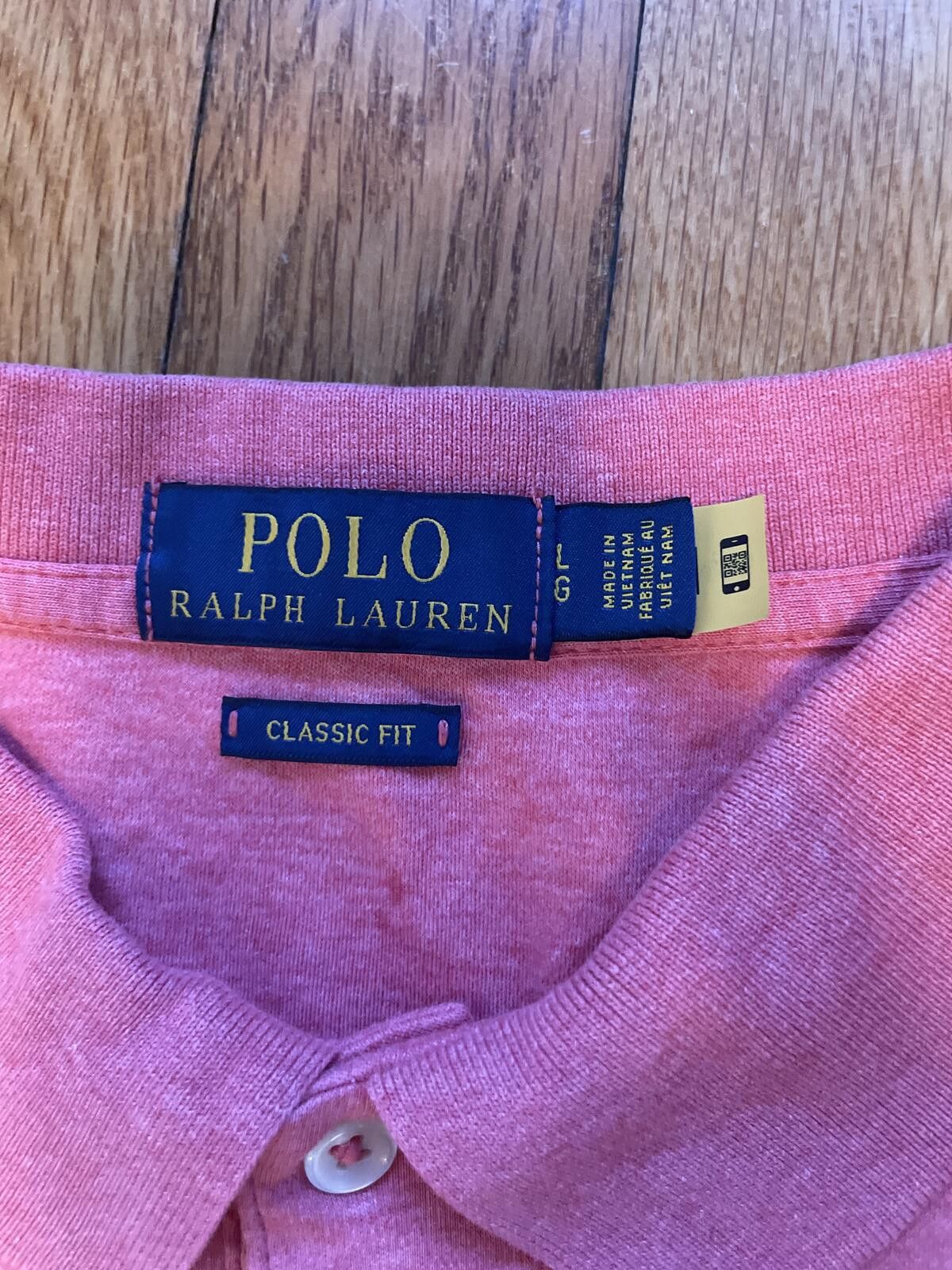 Polo Ralph Lauren Polo Ralph Lauren Salmon Pink Long Sleeve Polo Size Large Size US L / EU 52-54 / 3 - 4 Thumbnail