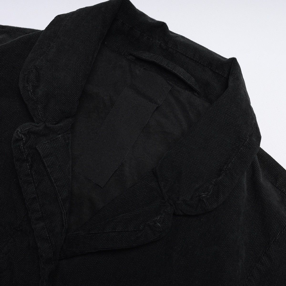Rundholz Rundholz Corduroy Velvet Blazer Black Jacket Avantgarde Size L / US 10 / IT 46 - 5 Thumbnail