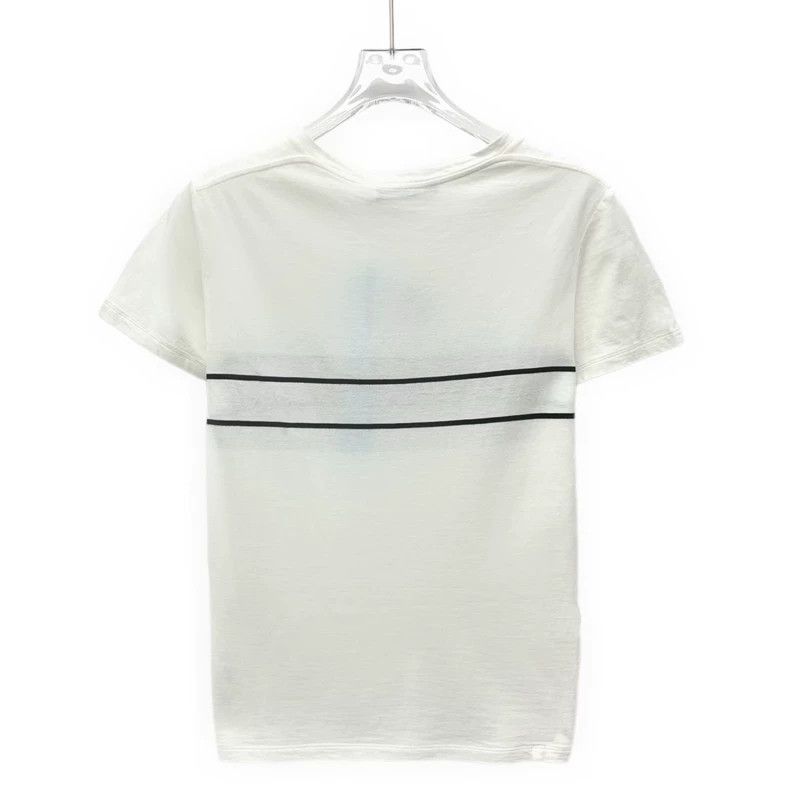 Dior Dior White logo letter print cotton round-neck short-sleev Size XS / US 0-2 / IT 36-38 - 2 Thumbnail