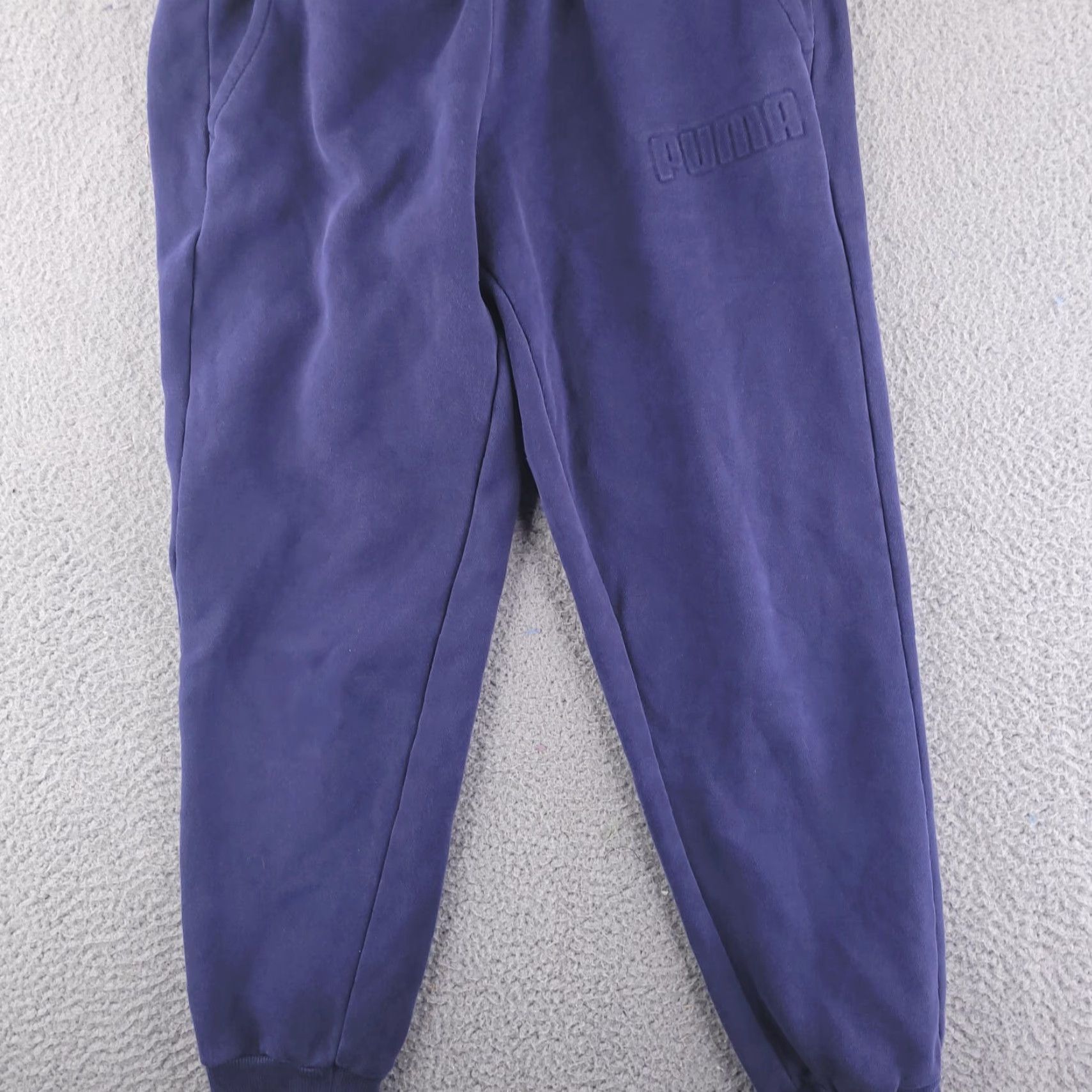 Puma PUMA Pants Mens Small Sweatpants Slim Tapered Joggers 27" Inseam Blue Size US 28 / EU 44 - 5 Thumbnail