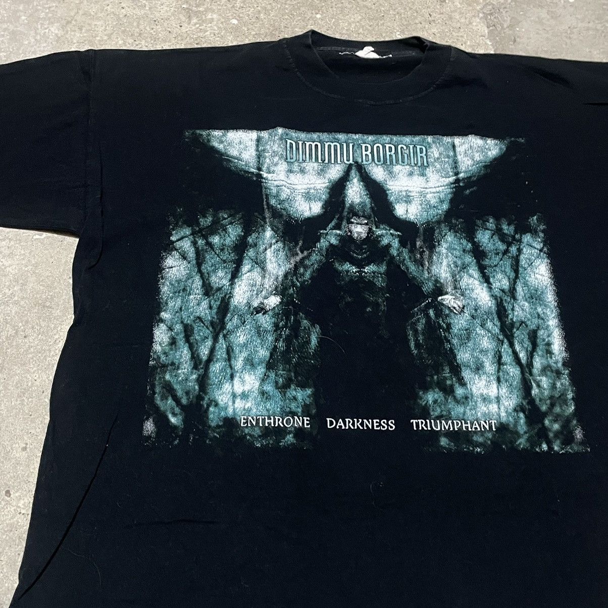 Band Tees × Vintage Vintage dimmu borgir 1997 t-shirt Size US L / EU 52-54 / 3 - 3 Thumbnail